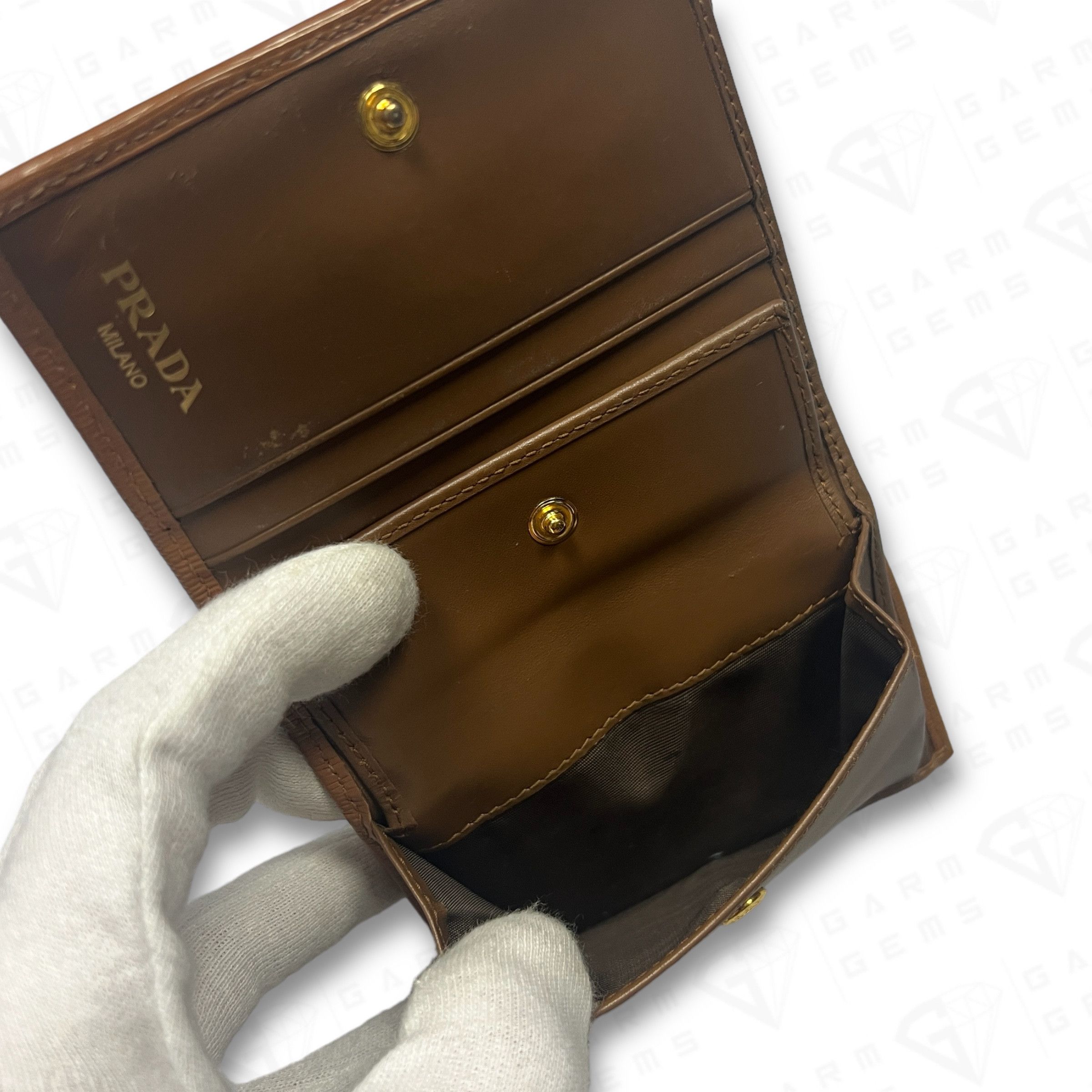 Prada Prada Leather Wallet Size ONE SIZE - 6 Thumbnail