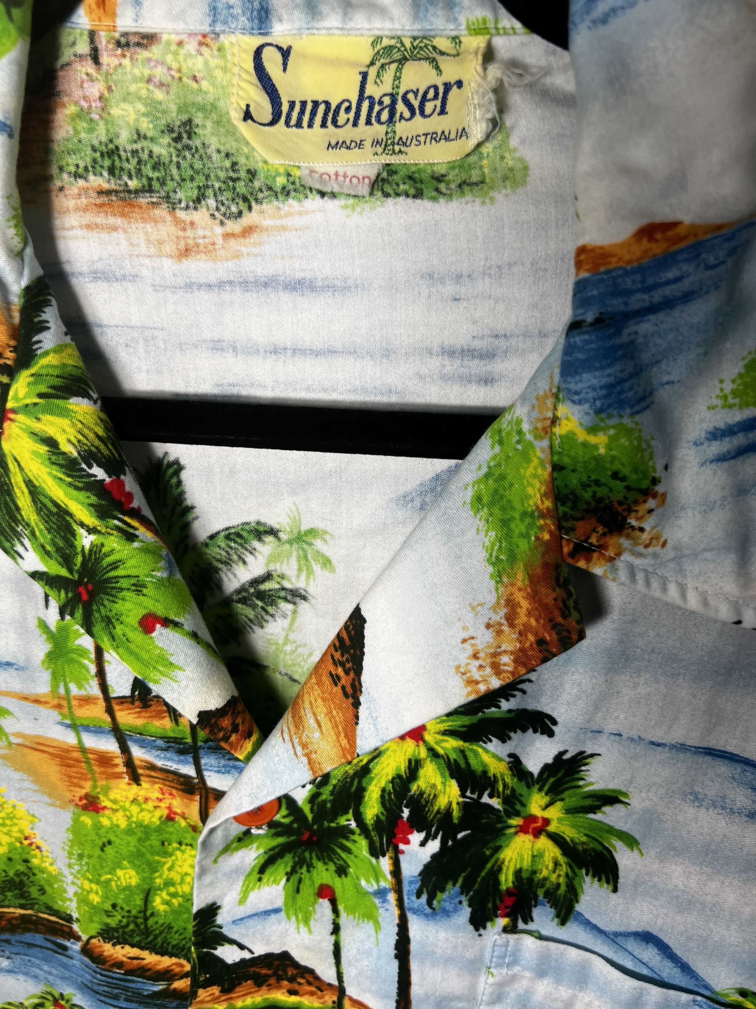 Other Vintage Sunchaser Hawaiian Island Print Button Up Shirt Size US S / EU 44-46 / 1 - 3 Thumbnail
