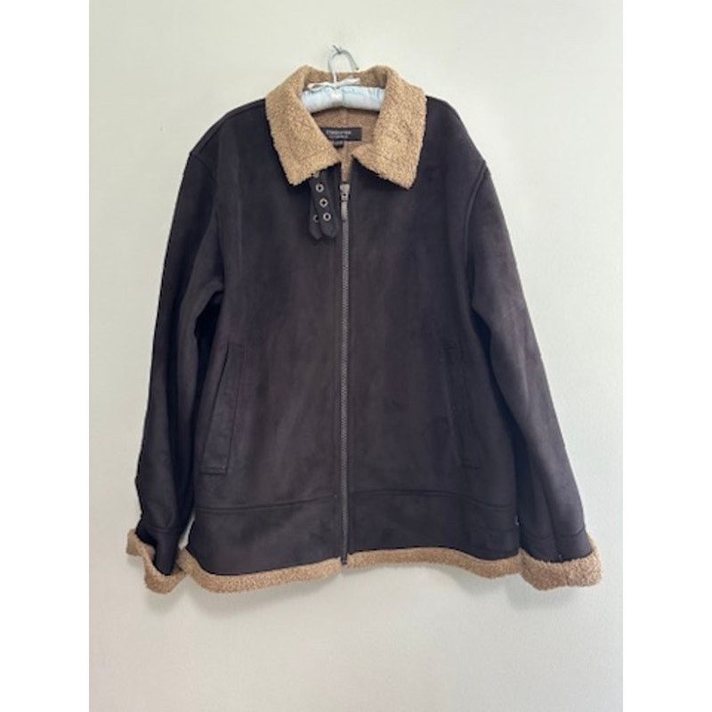 Liz Claiborne Claiborne black sherpa and faux suede winter jacket size XL Size US XL / EU 56 / 4 - 2 Thumbnail