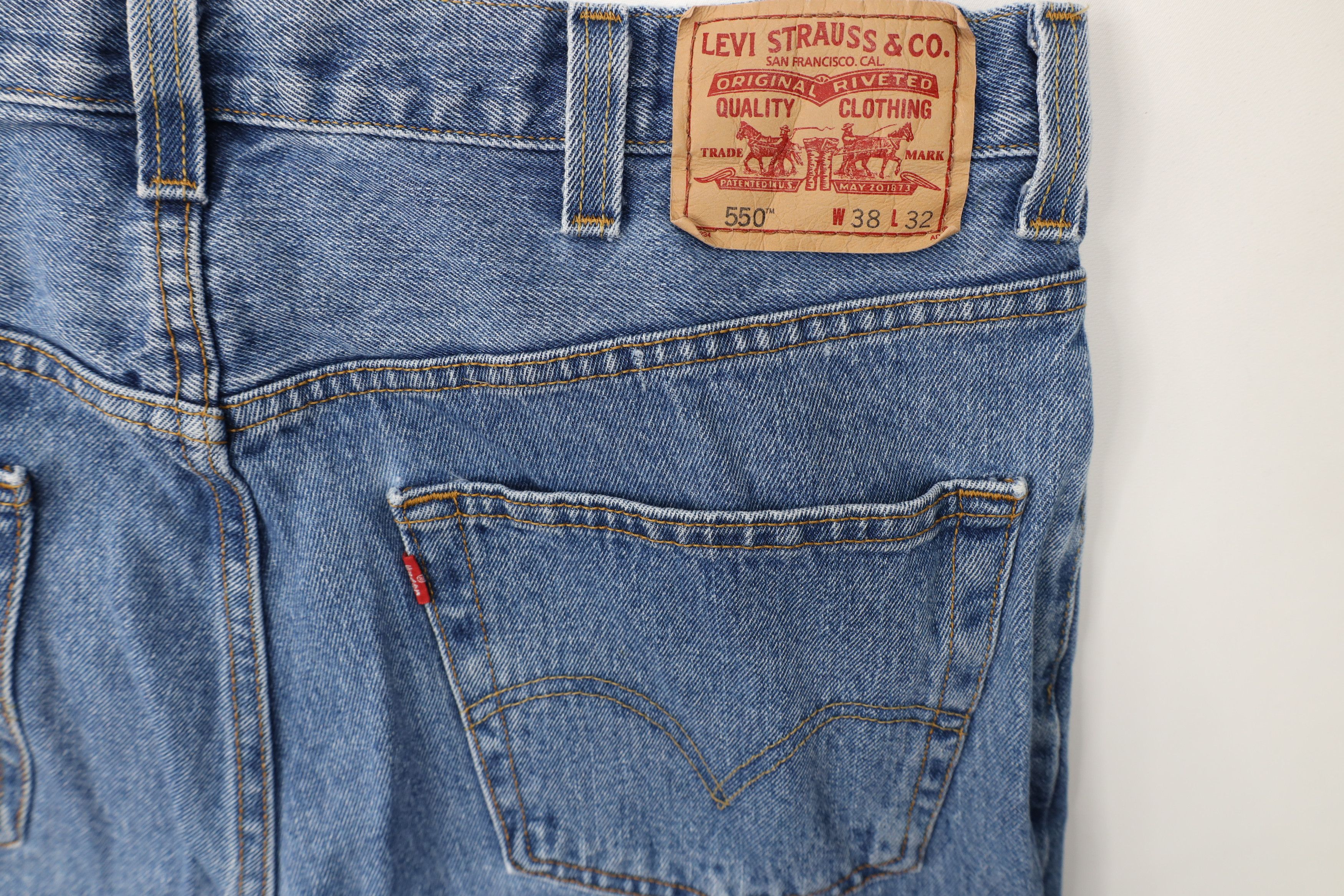 Levi's Vintage Y2K Levis 550 Relaxed Fit Denim Jeans Blue Cotton Size US 38 / EU 54 - 13 Thumbnail