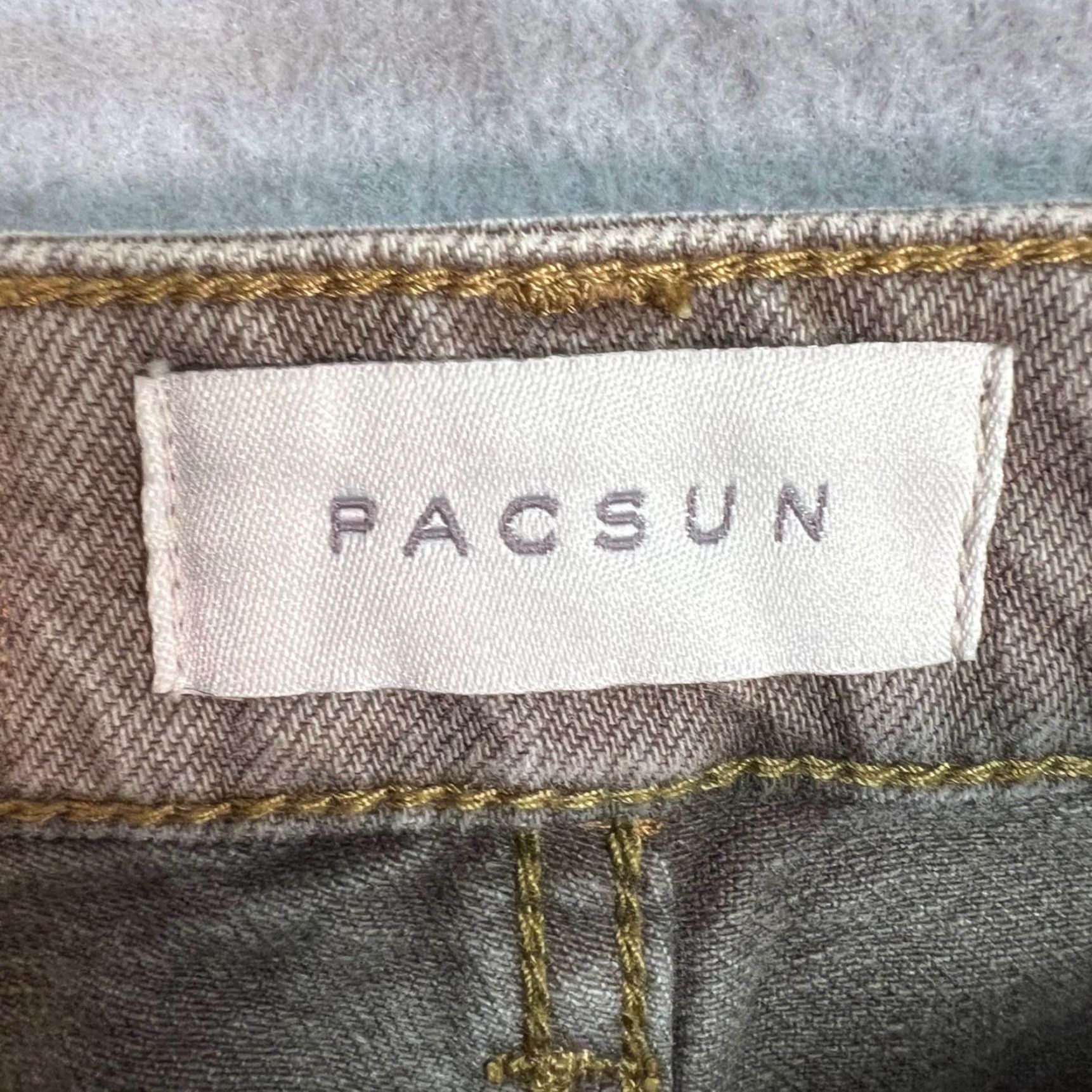 Pacsun VINTAGE PacSun 90s Boyfriend Jeans High-Waisted Relaxed Fit Brown Denim Womens Size 22 Size 22" - 3 Thumbnail
