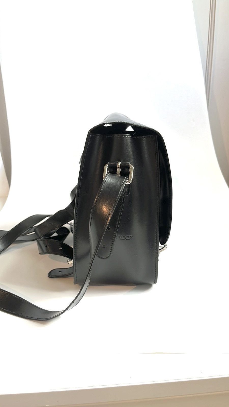 Jil Sander Jil Sander Navy Leather Convertible Buckled-Flap Backpack Size ONE SIZE - 2 Thumbnail