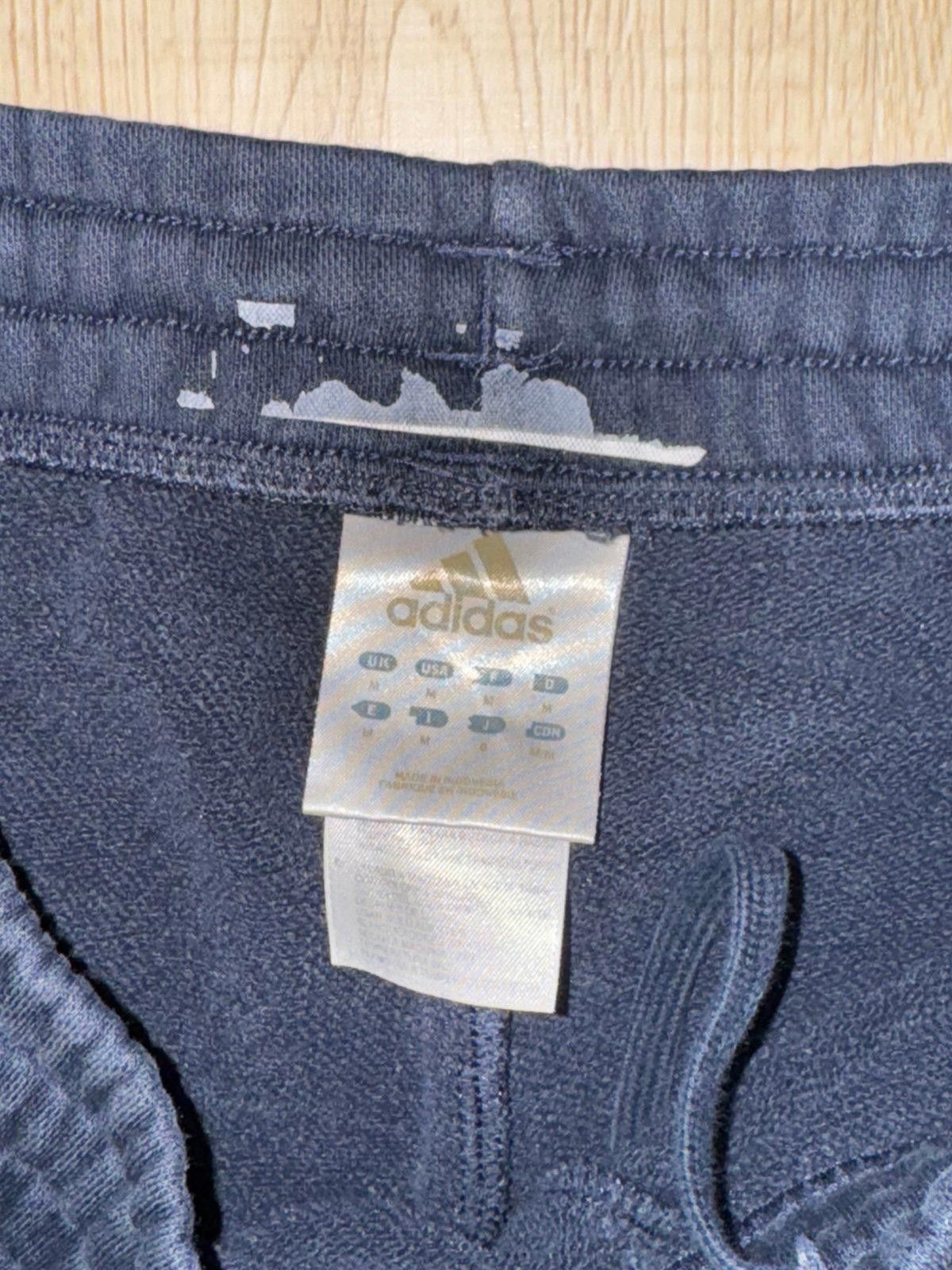 Adidas Adidas Navy Blue/Green Striped Cotton Sweatpants Mens MD Size US 32 / EU 48 - 3 Thumbnail