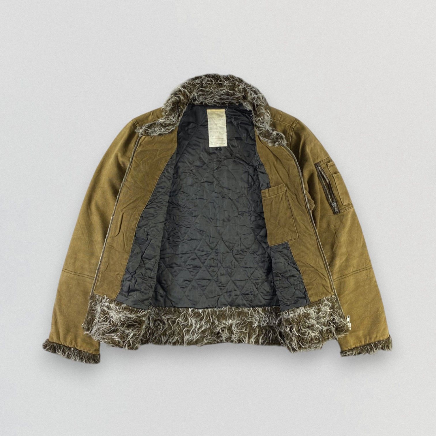 Japanese Brand Vintage Japanese Brand Jacket Fur Collared Military Jacket Size US M / EU 48-50 / 2 - 2 Thumbnail
