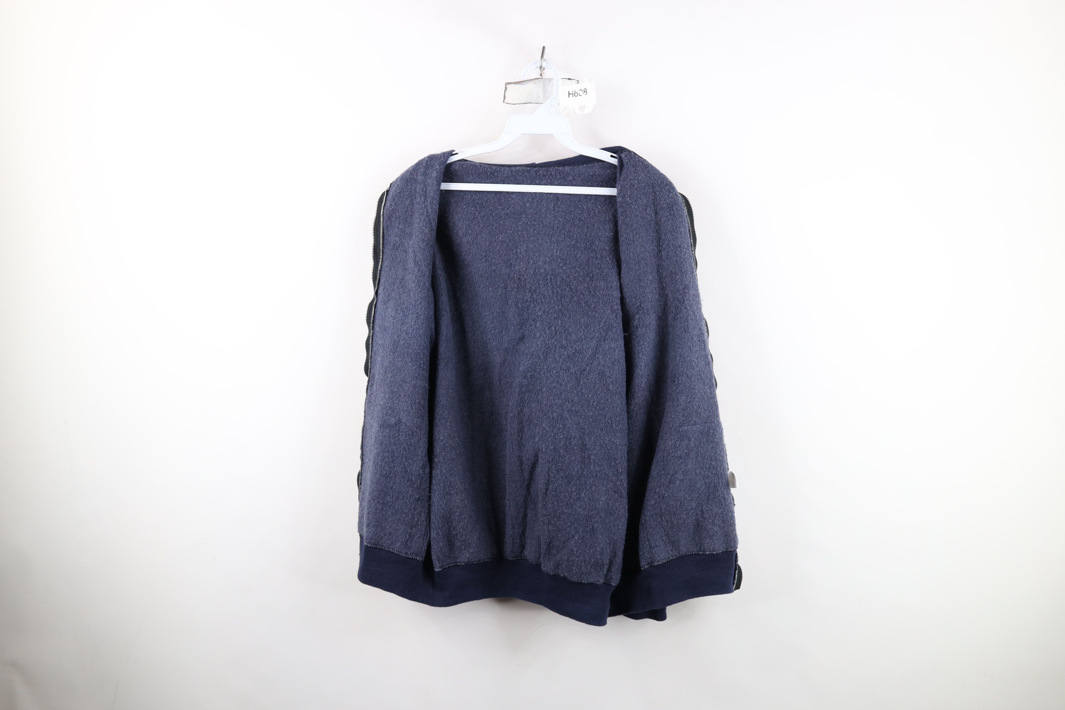 Vintage Vintage 70s Streetwear Hoodie Sweatshirt Navy Blue USA Size US L / EU 52-54 / 3 - 9 Thumbnail