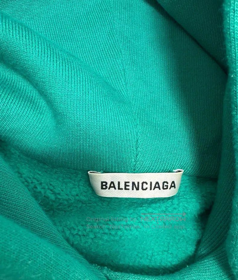 Balenciaga Balenciaga Lake Green Sweatshirt Size US M / EU 48-50 / 2 - 2 Thumbnail