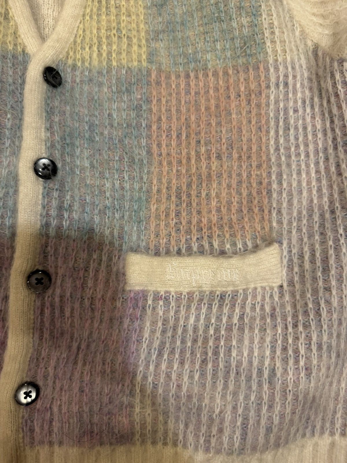 Supreme Supreme Brushed Grid Cardigan Size US S / EU 44-46 / 1 - 3 Thumbnail