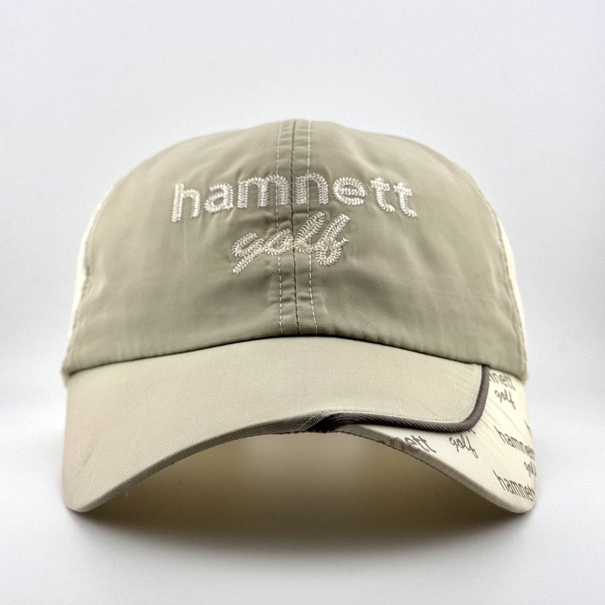 Katharine Hamnett London Katharine Hamnett Golf Cap Embroidered Logo Beige Hat Size ONE SIZE - 2 Thumbnail