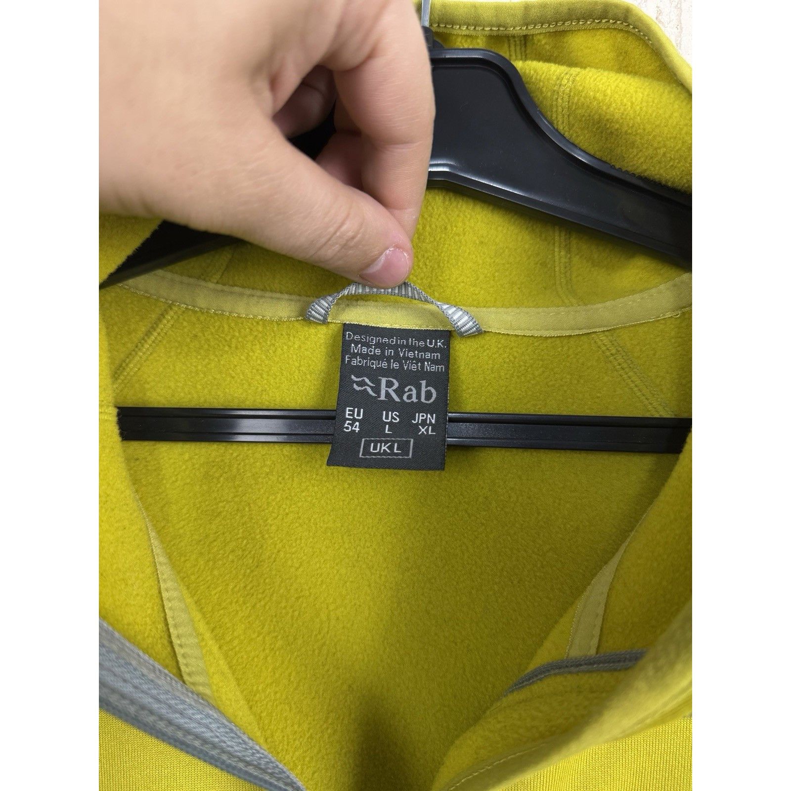Rab Rab Hoodie Mens L Yellow Power Stretch Polartec Full Zip Jum Size US L / EU 52-54 / 3 - 4 Thumbnail
