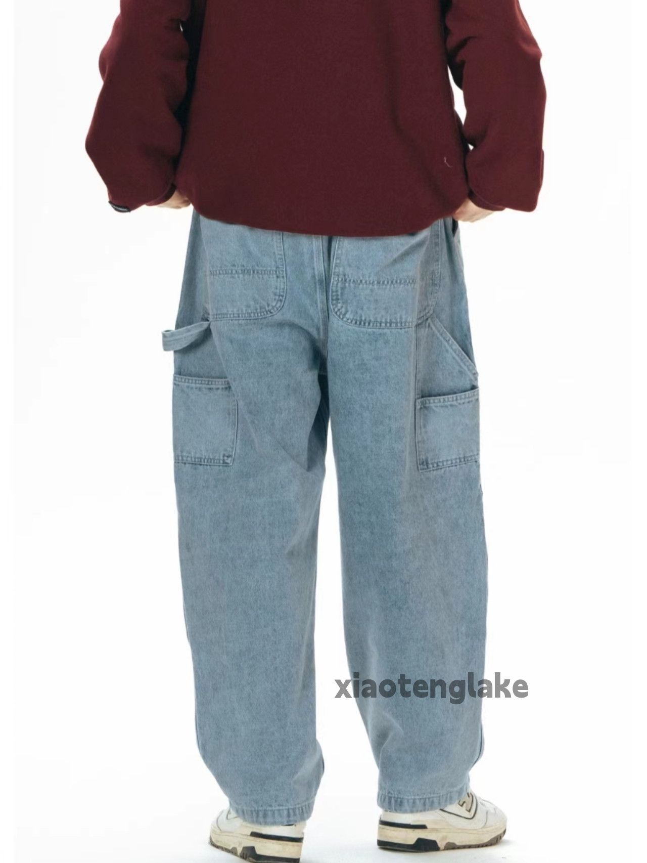 Jean × Vintage washed faded cleanfit yuppie utility carpenter jeans Size US 36 / EU 52 - 5 Thumbnail