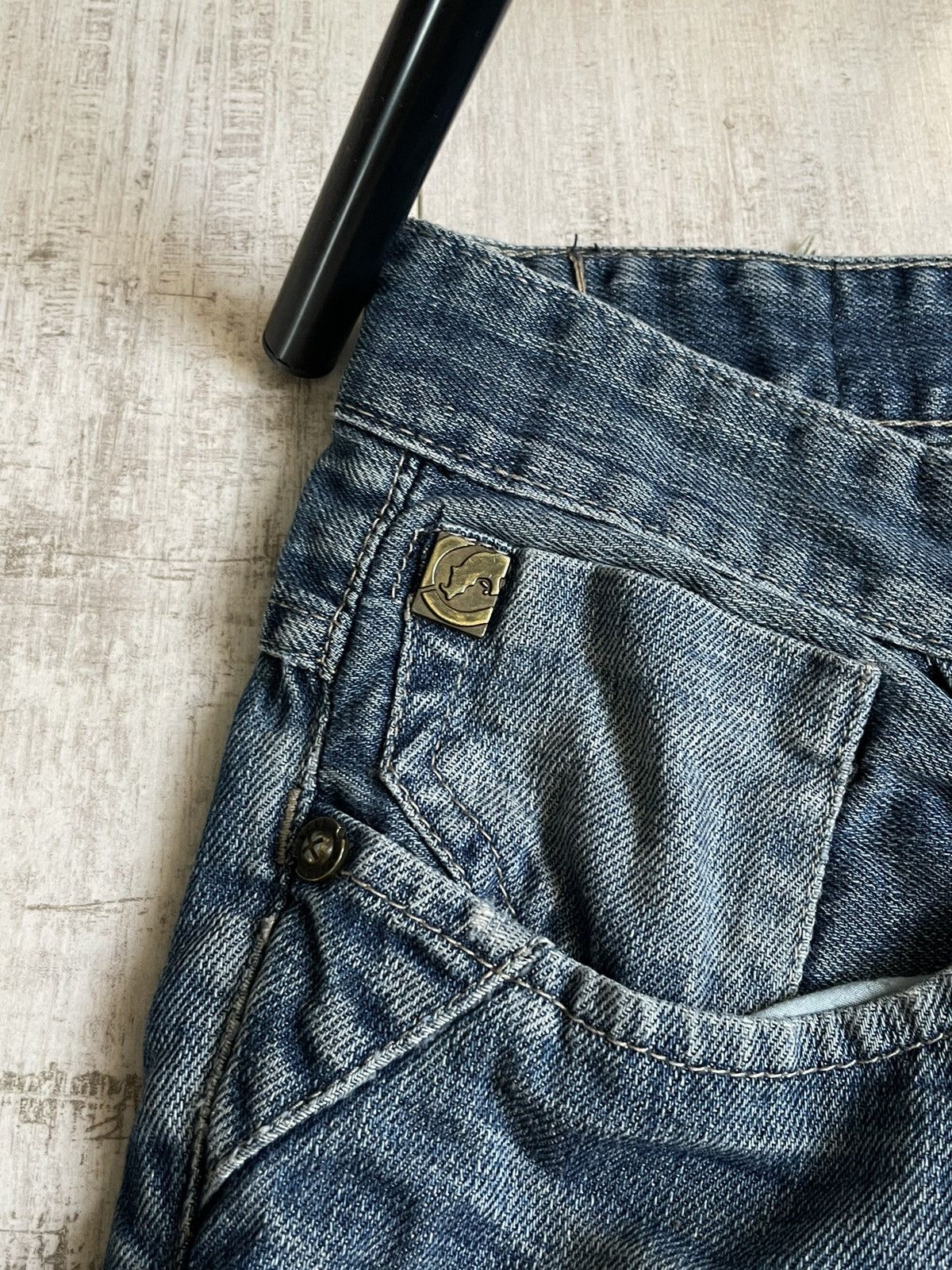 Ecko Unltd. Vintage 00’s Ecko Unltd Denim Baggy Jeans Rap Y2K Big Logo Size US 33 - 8 Thumbnail