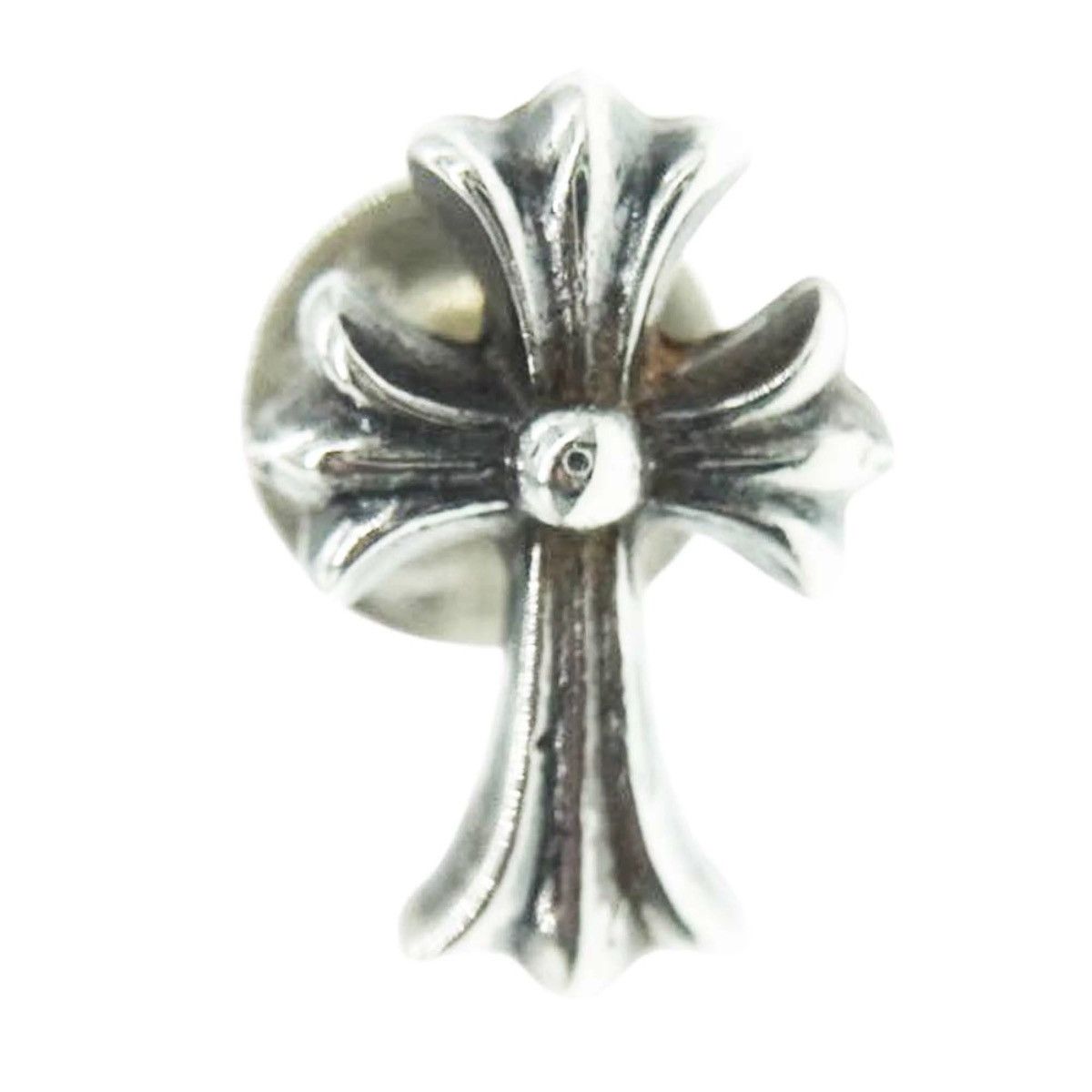 Chrome Hearts Chrome Hearts CH Cross Fat Stud Earring Silver Size ONE SIZE - 1 Thumbnail