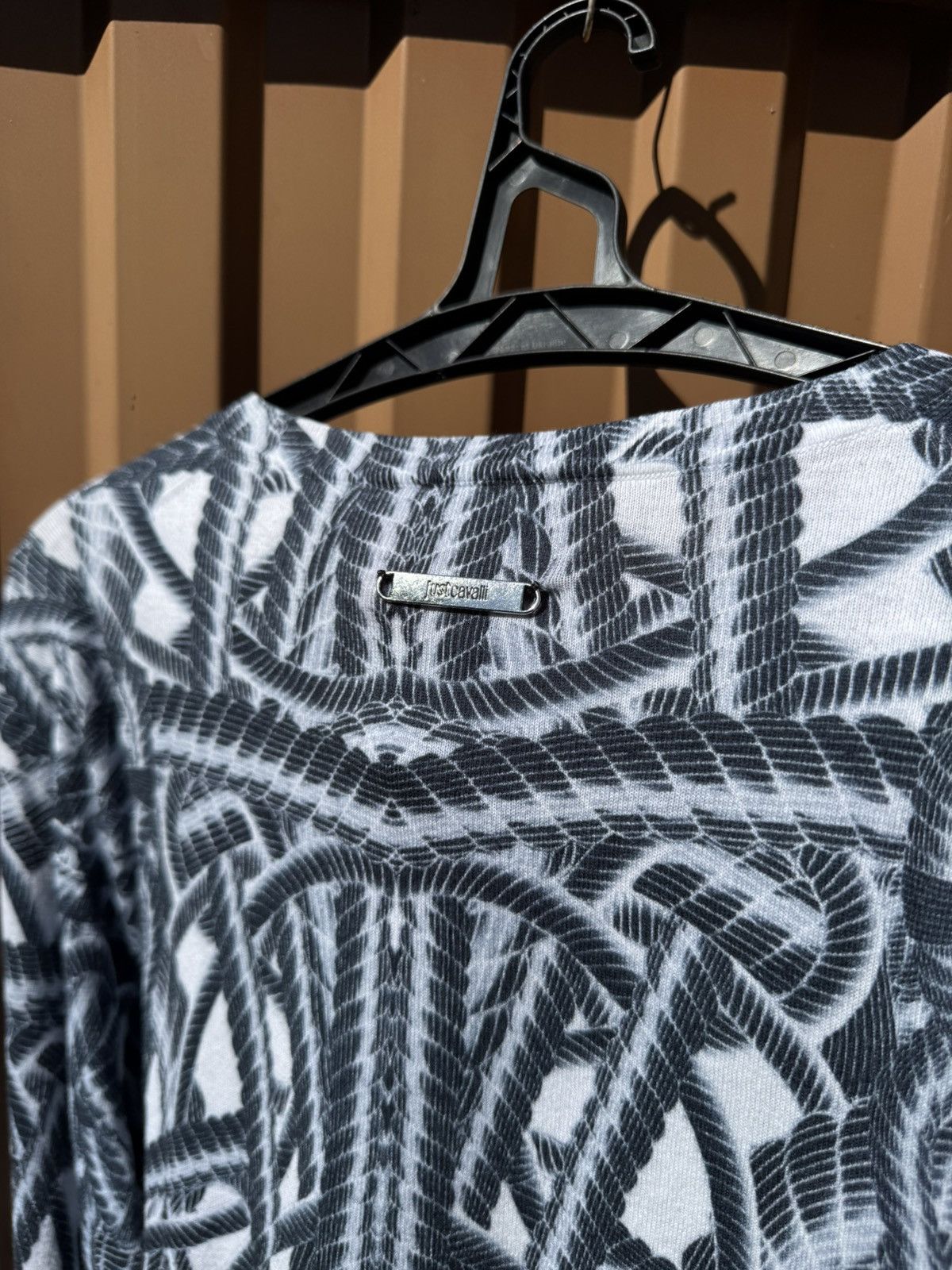 Just Cavalli Just Cavalli Ropes Overprint Long Sleeve Size US XL / EU 56 / 4 - 16 Thumbnail
