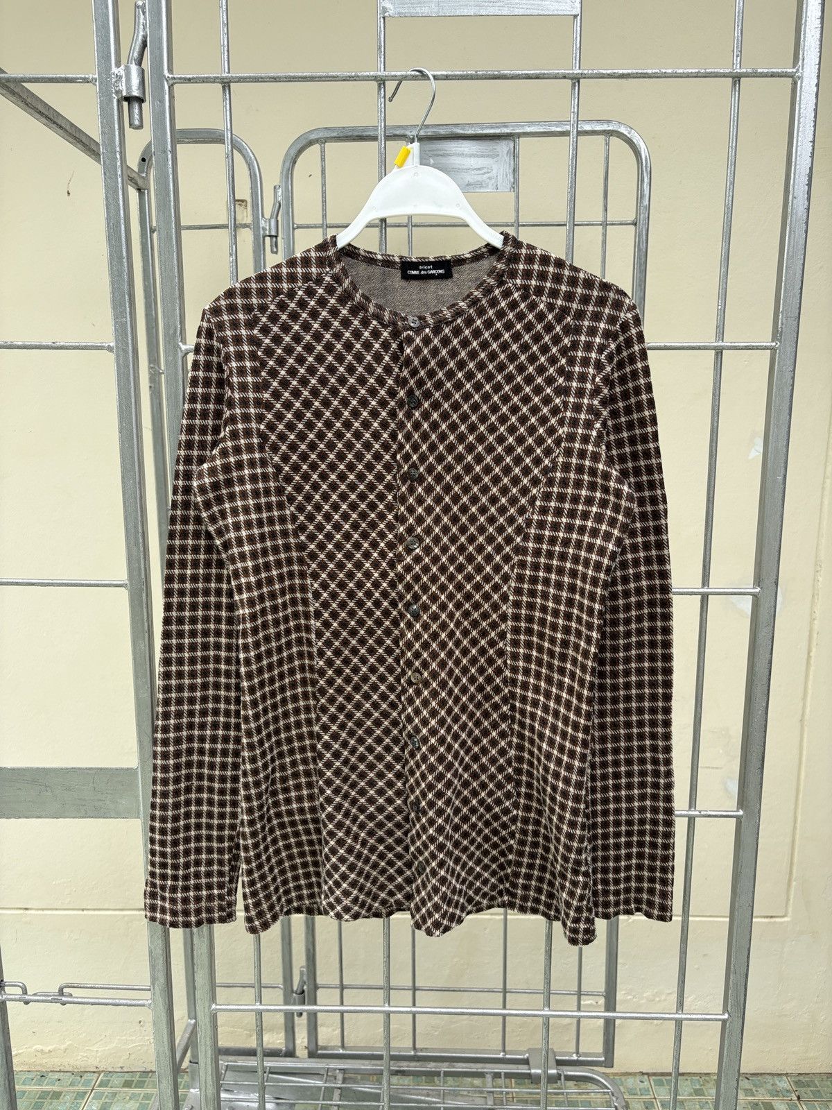 Tricot Comme des Garcons Comme des Garcons plaid bottom up long sleeves tee Size M / US 6-8 / IT 42-44 - 1 Thumbnail