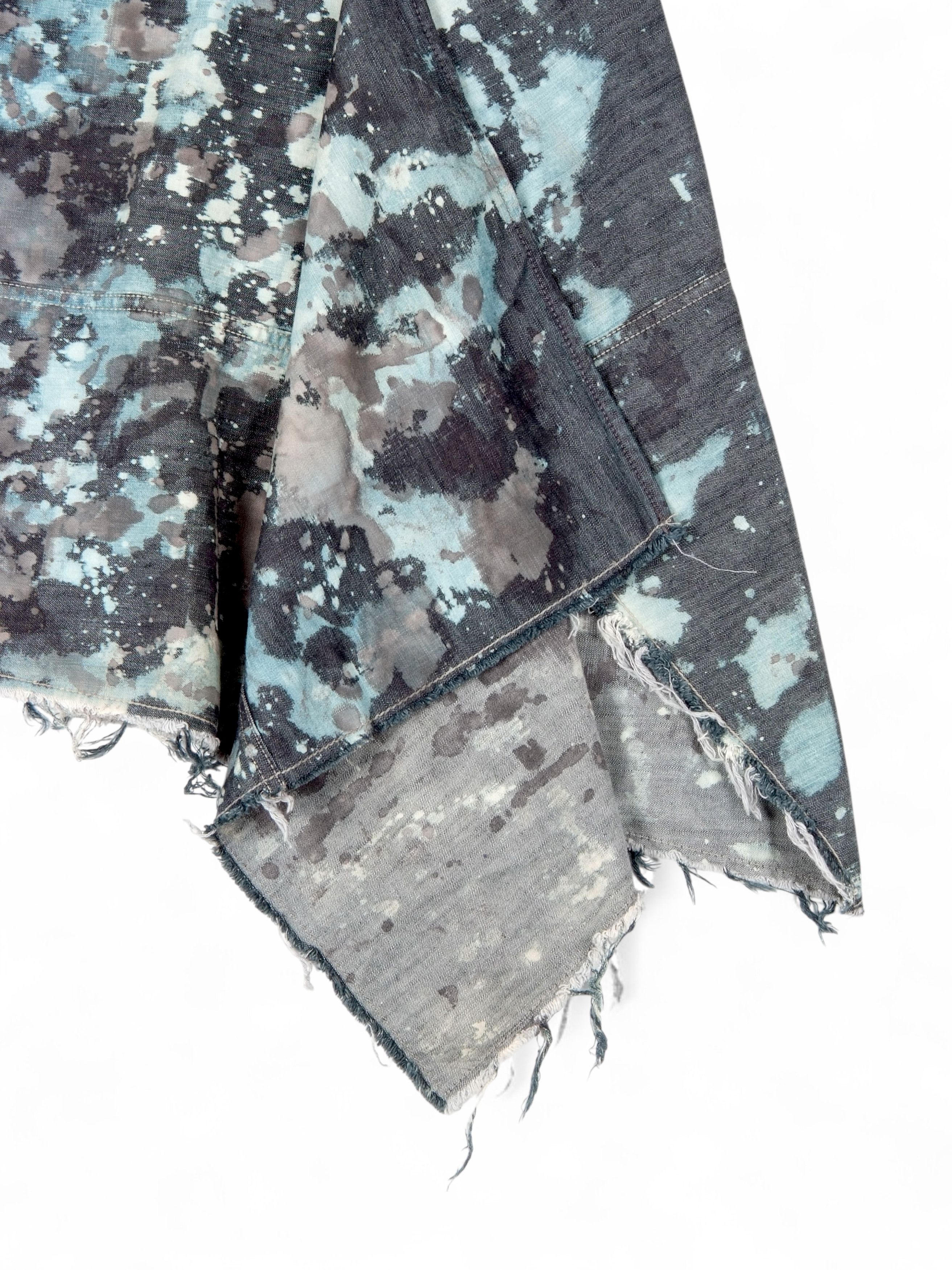 Diesel NWT y2k Diesel Splatter Denim Skirt W30 Size 30" / US 8 / IT 44 - 4 Thumbnail