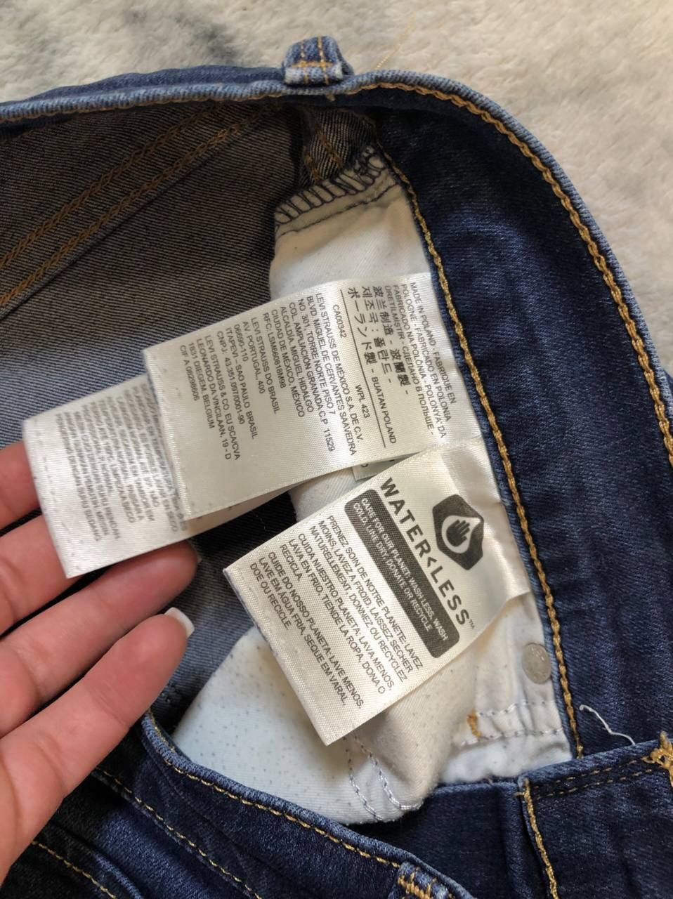 Levi's LEVIS Dark Wash Denim Jeans Size 29" - 3 Thumbnail