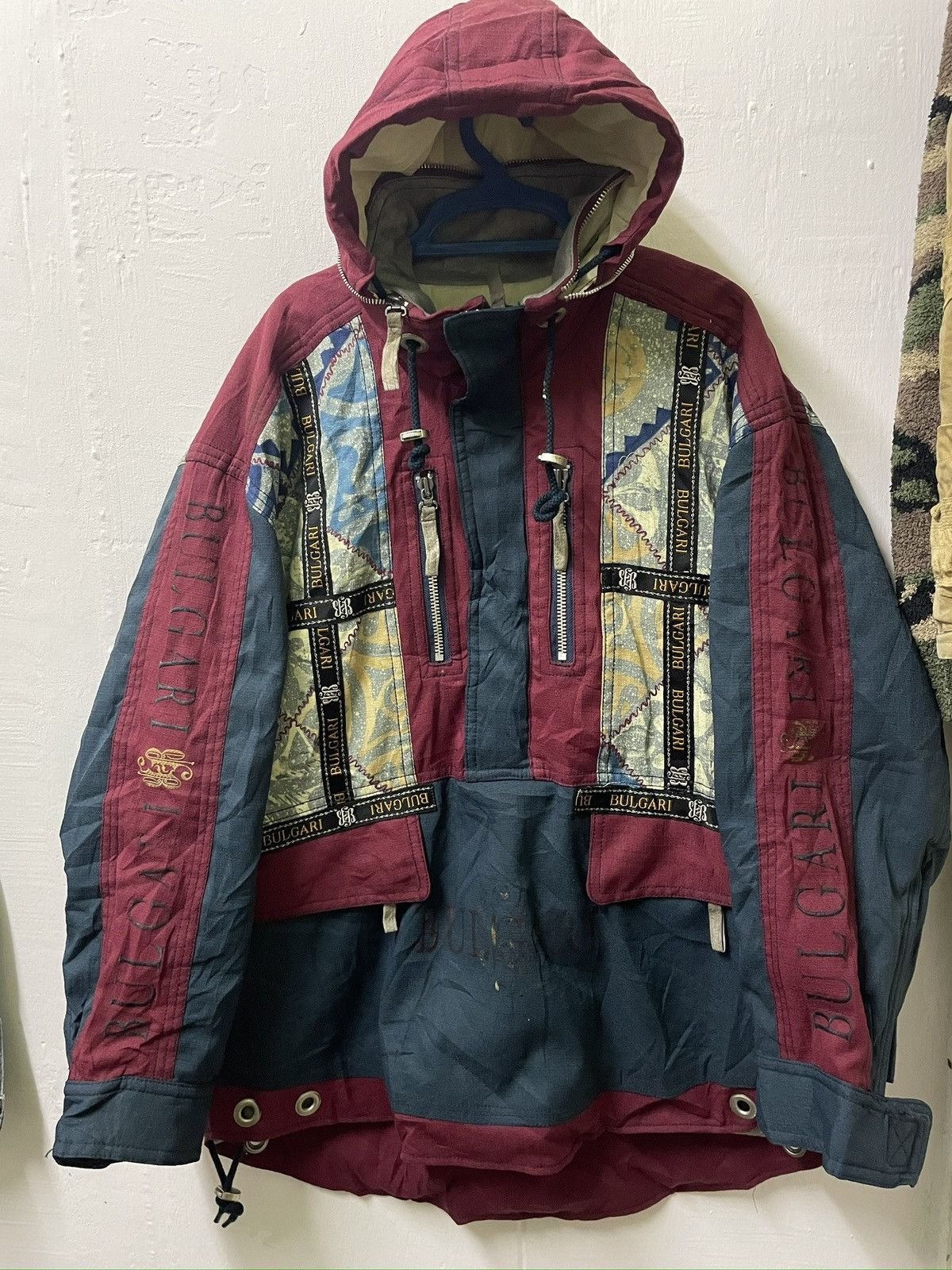 Bvlgari × Japanese Brand × Vintage Vintage bulgari Anorak jackets Size US XXL / EU 58 / 5 - 1 Thumbnail