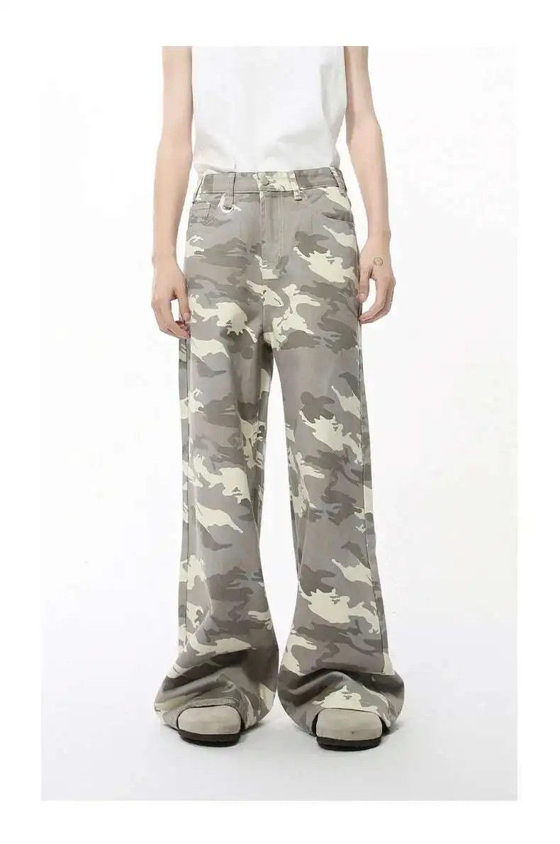 Japanese Brand Baggy Wide Leg Camo Jeans Size US 34 / EU 50 - 7 Thumbnail