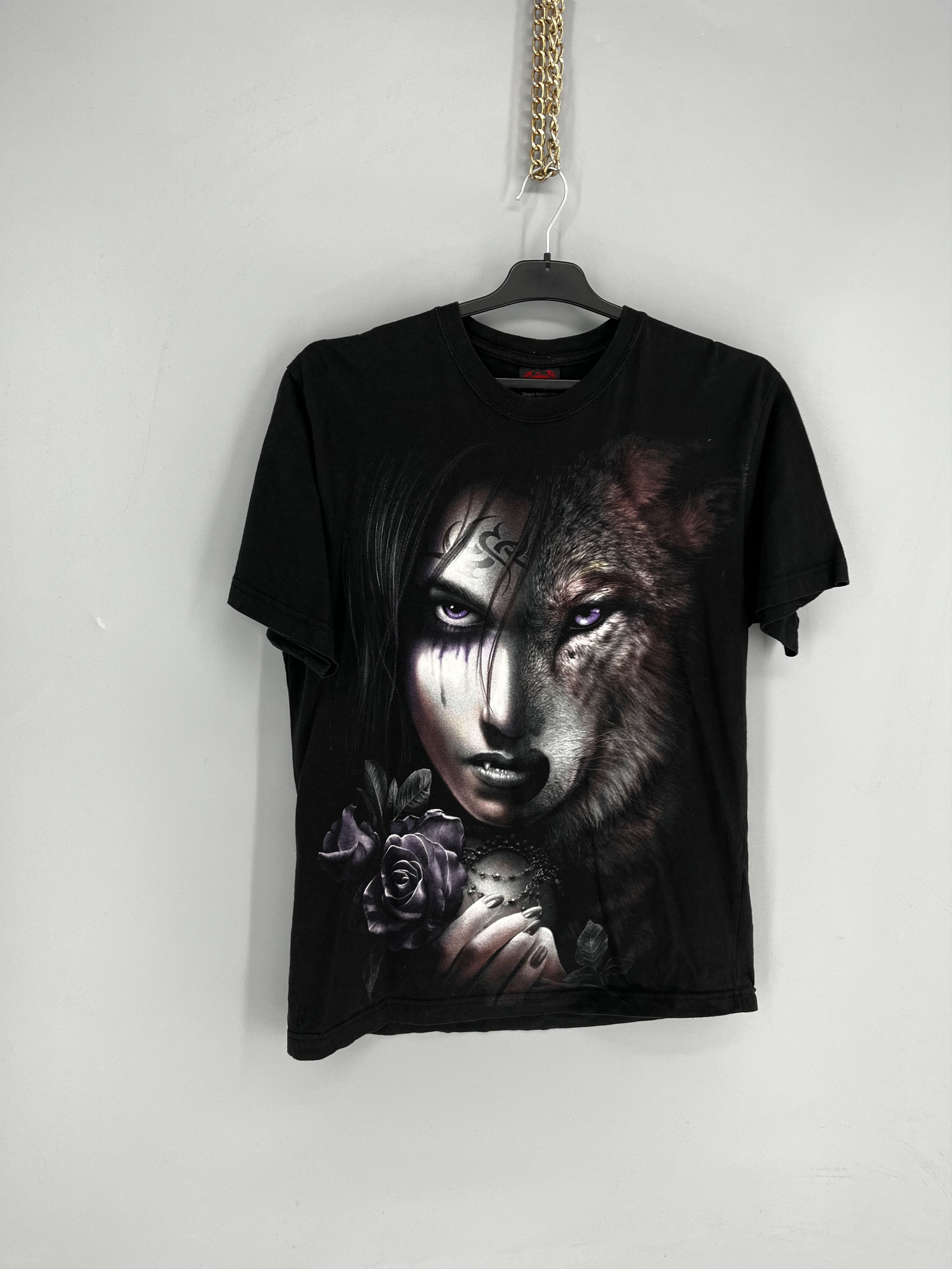 Other Vintage 90s Wolf Face Boxy Fit Tee Toys Rock Spiral Size M Size US M / EU 48-50 / 2 - 2 Thumbnail