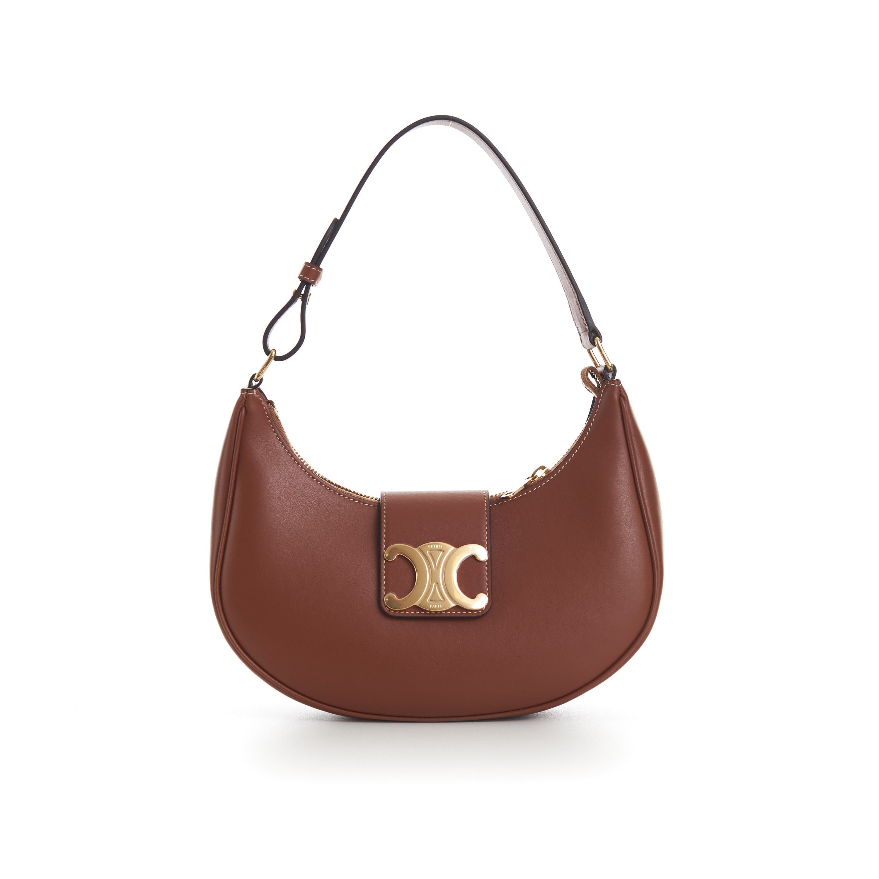 Celine Medium AVA Triomphe Bag - Tan Brown Smooth Calfskin Size ONE SIZE - 1 Thumbnail