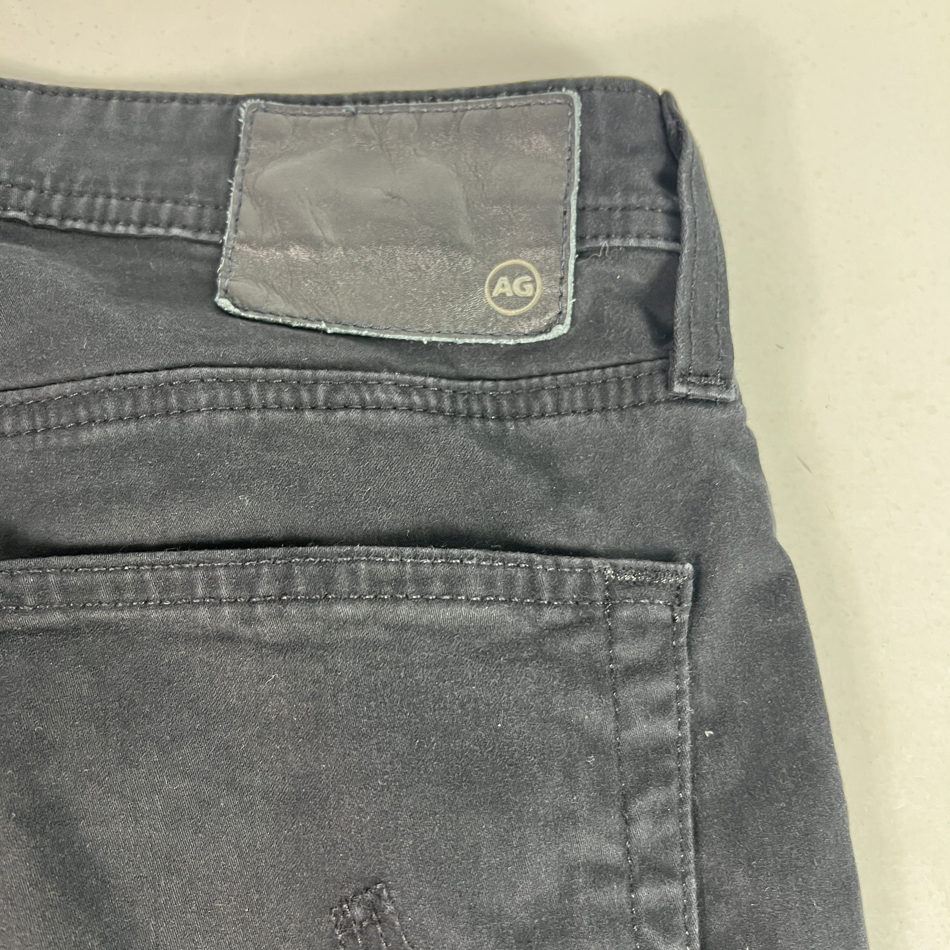 AG Adriano Goldschmied Adriano Goldschmied Everett Slim Straight Black Chinos Size US 35 - 13 Thumbnail