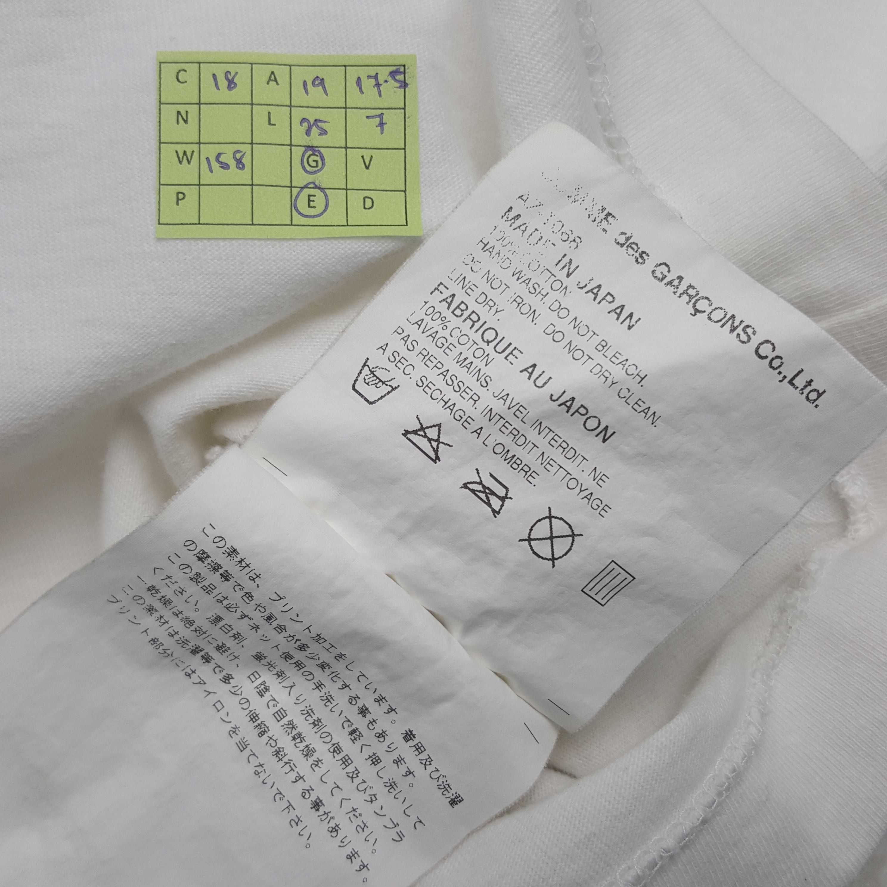 Comme des Garcons PLAY Vintage Play Comme des Garcons Japanese Designer Tshirt RR18 Size US M / EU 48-50 / 2 - 5 Thumbnail