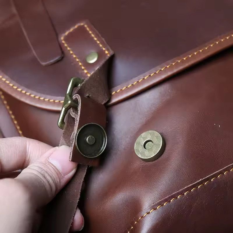 Genuine Leather Vintage Genuine Leather Backpack Size ONE SIZE - 8 Thumbnail