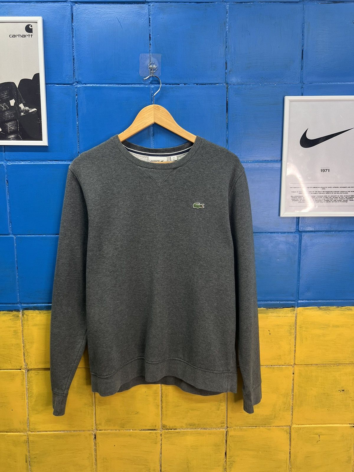 Lacoste × Vintage Lacoste Sweatshirt Vintage Y2K Size US L / EU 52-54 / 3 - 1 Thumbnail