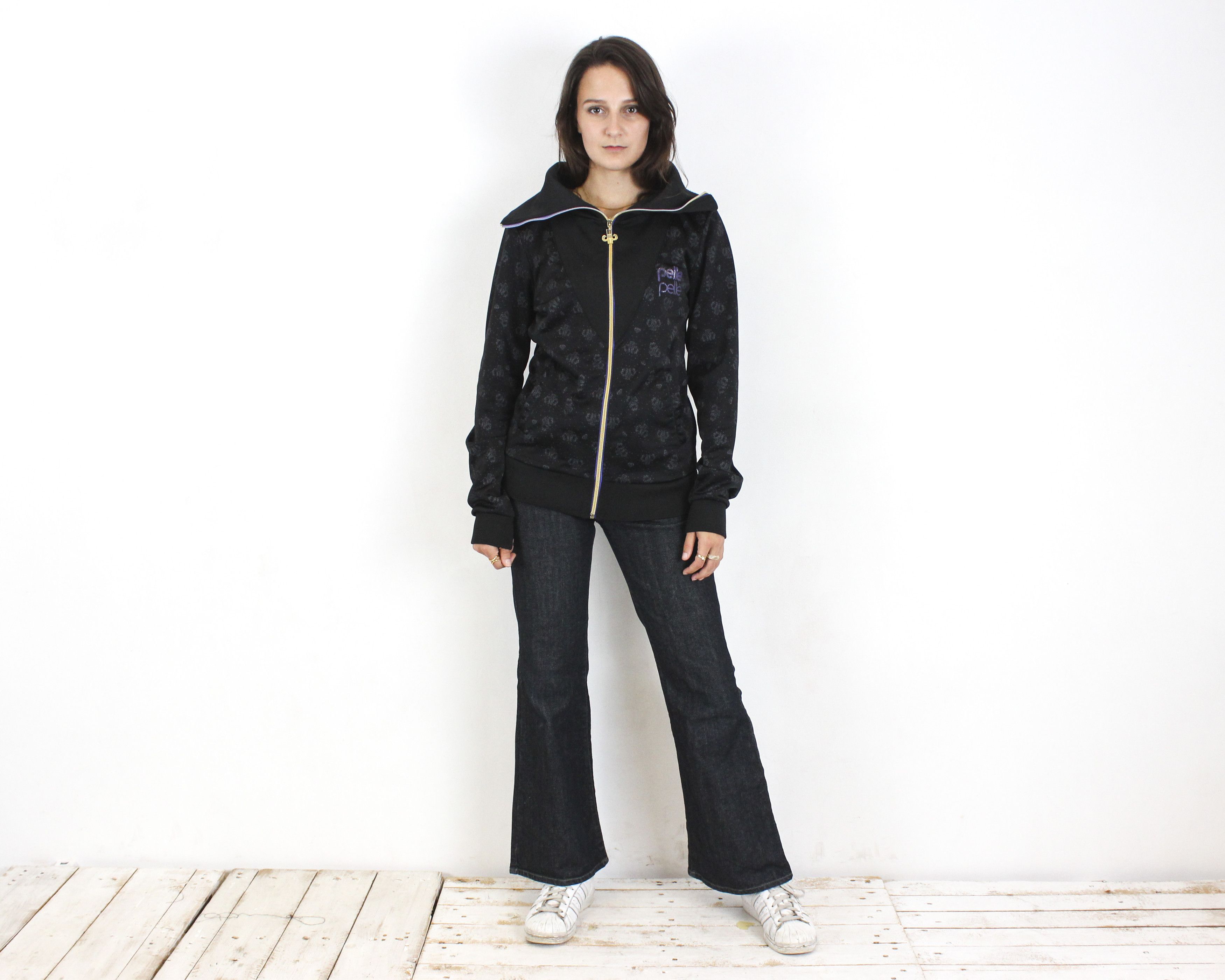Pelle Pelle × Vintage Womens M Tracksuit full Zip Top Jumper Jacket Sweatshirt Rap Size M / US 6-8 / IT 42-44 - 1 Thumbnail