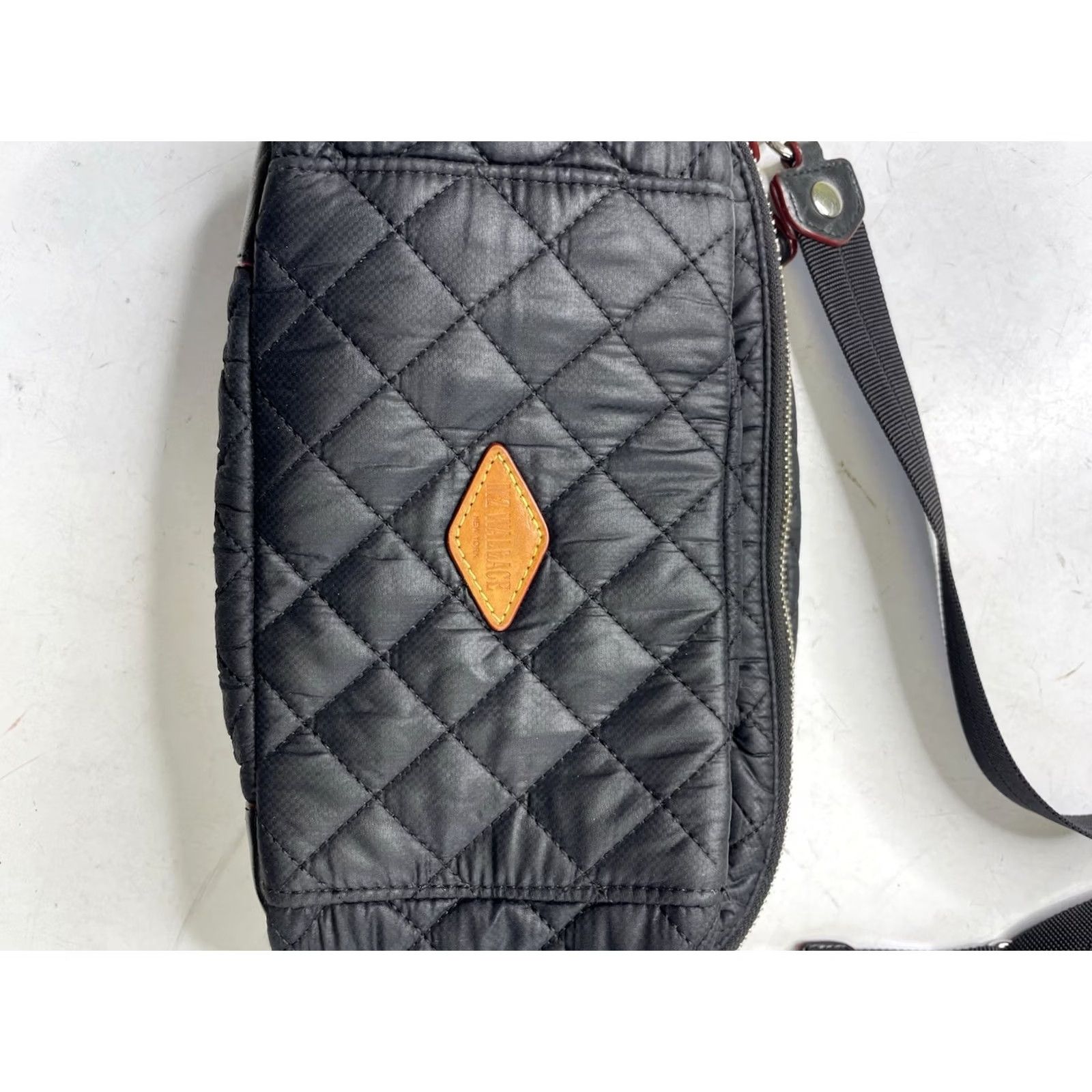 MZ Wallace MZ Wallace Crosby Crossbody Bag Women's Quilted Nylon Navy Blue Size ONE SIZE - 3 Thumbnail