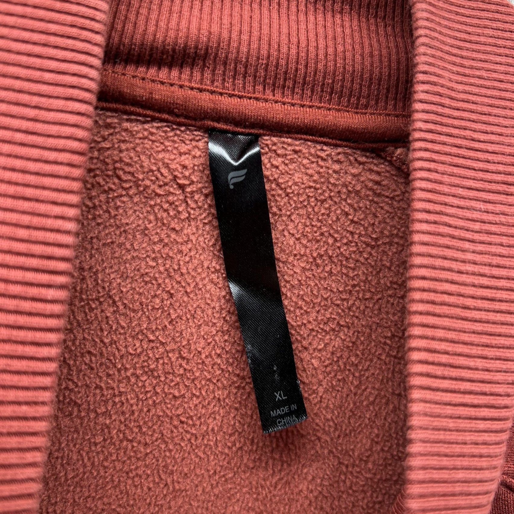Fabletics Fabletics Mens XL Red 1/4 Zip Mock Neck Fleece Pullover Sweatshirt Stretch Size US XL / EU 56 / 4 - 6 Thumbnail