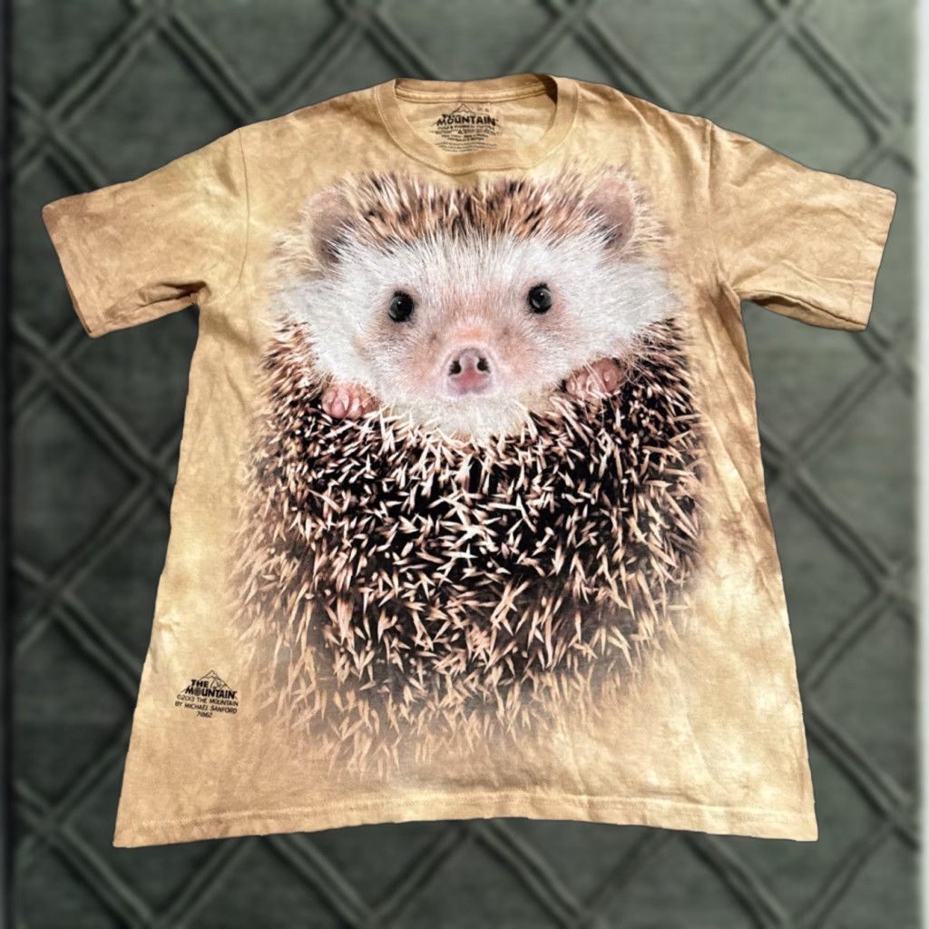 The Mountain VINTAGE The Mountain T-Shirt Animal Beige Small Unisex Adults S Nature Hamster Gerbil Hedgehog Porcupine All Over Print 2013 Mens Womens Size US S / EU 44-46 / 1 - 1 Thumbnail