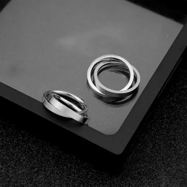 Jewelry Matsuzaka x Mei Double punk ring ( size 6-9 ) Size ONE SIZE - 4 Thumbnail