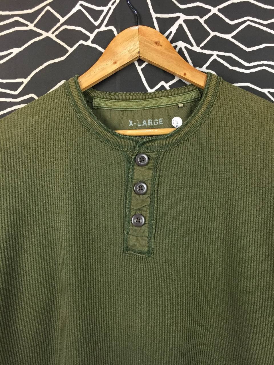 Uniqlo Uniqlo Authentic Original Wash Waffle Knit Henley Tee Size US XL / EU 56 / 4 - 3 Thumbnail