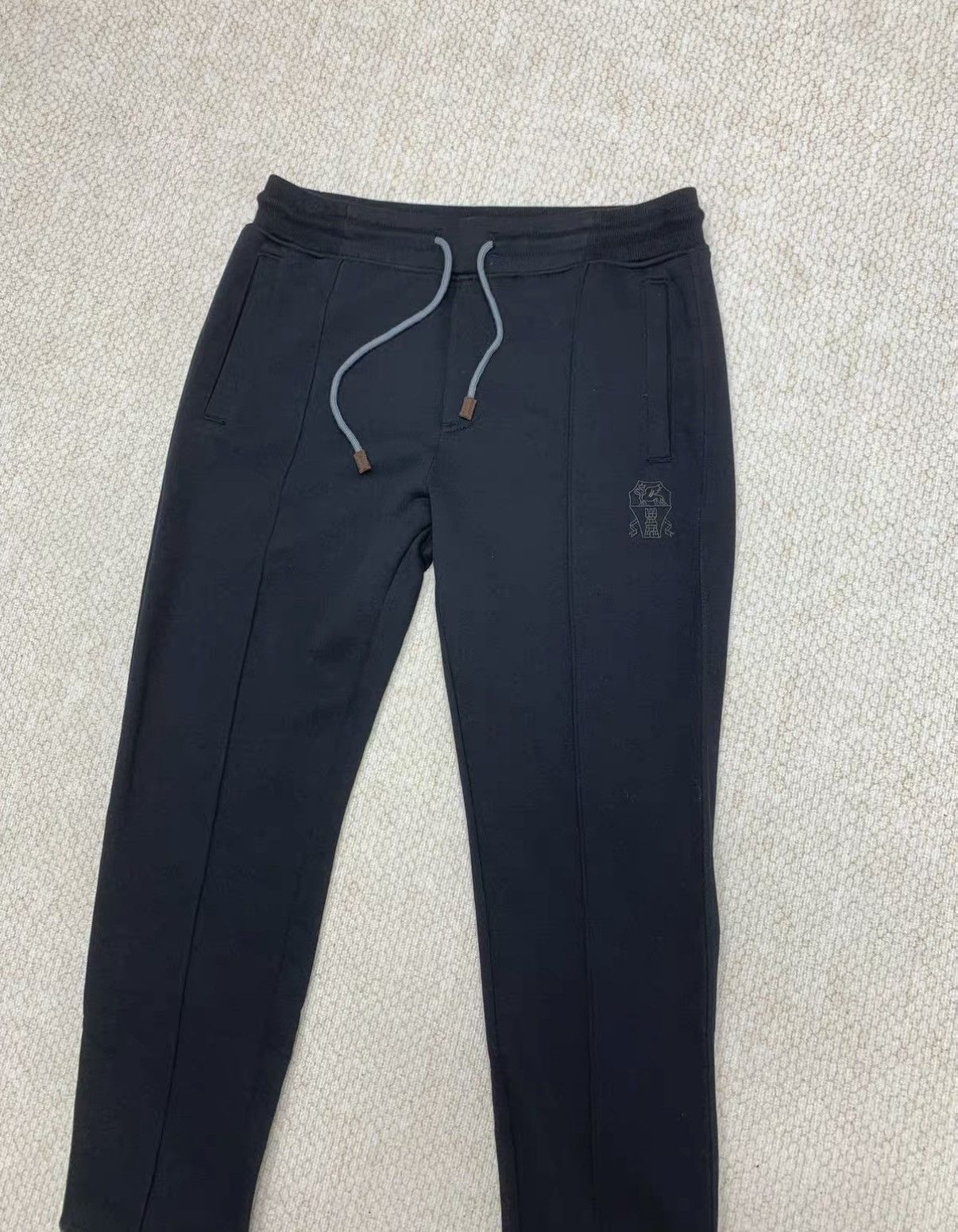 Brunello Cucinelli BRUNELLO CUCINELLI Black Cotton Track Pants Size US 36 / EU 52 - 2 Thumbnail