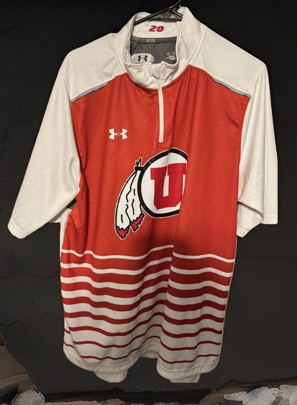 Under Armour University of Utah Utes Under Armour 1/4 Zip Men's XL Player Size US XL / EU 56 / 4 - 1 Thumbnail