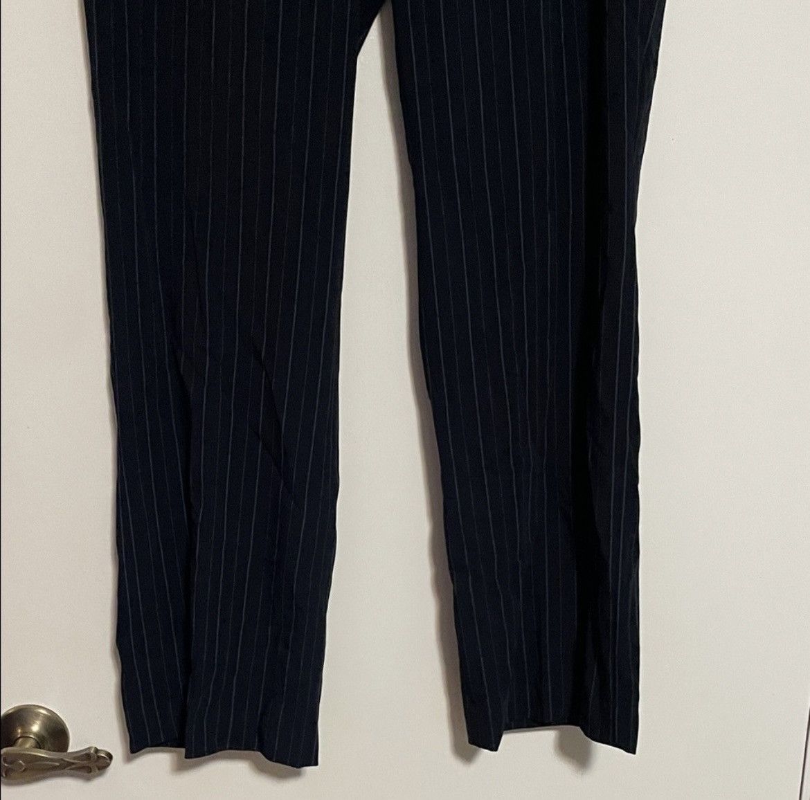 Other East 5th Navy Blue Pinstripe Pants Size 30" / US 8 / IT 44 - 4 Thumbnail