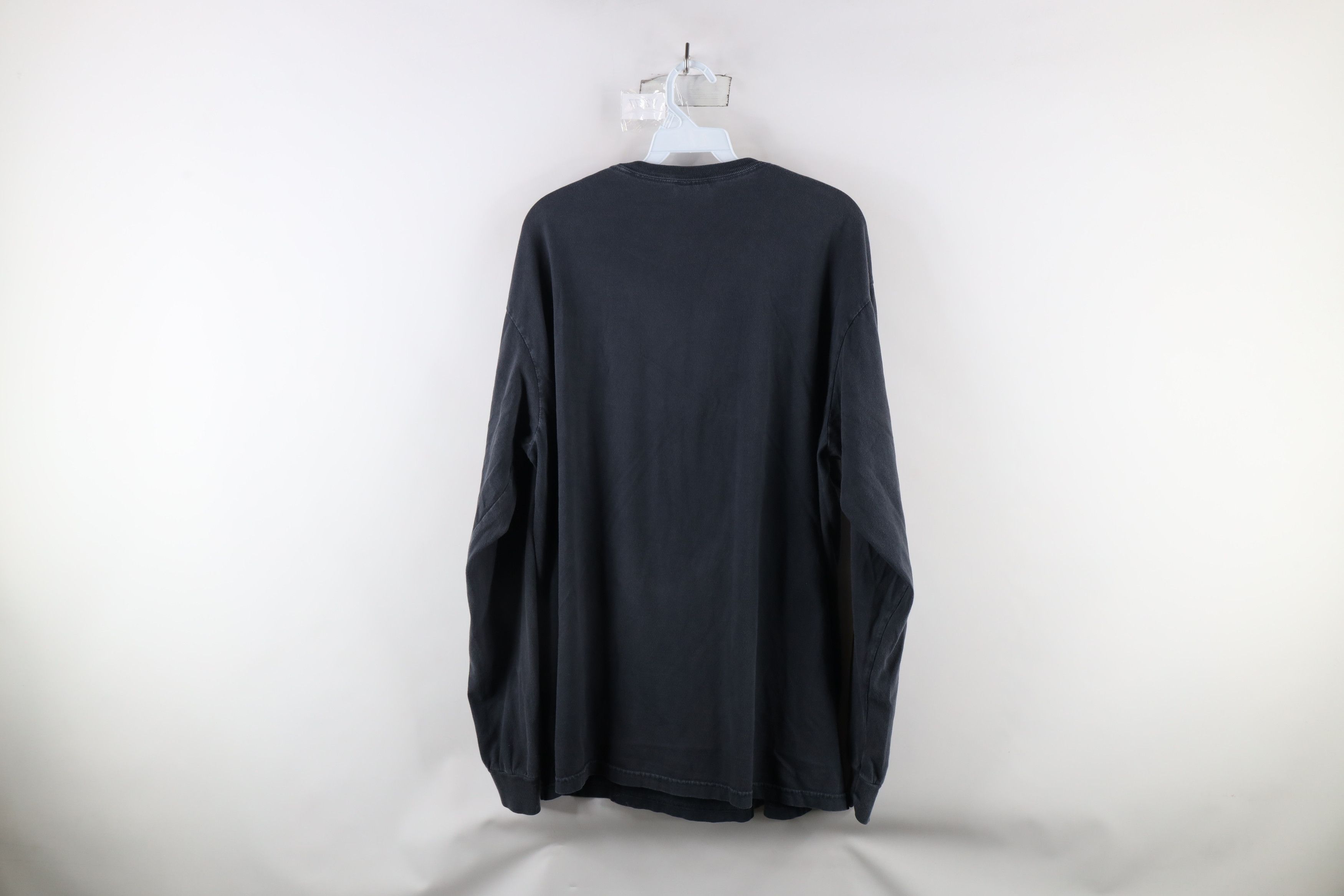 Vintage Vintage 90s Streetwear Long Sleeve T-Shirt Steel Blue Cotton Size US XL / EU 56 / 4 - 7 Thumbnail