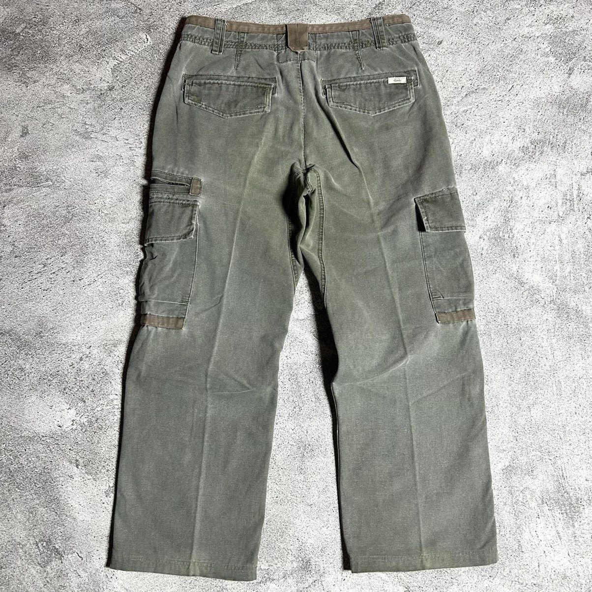 Levi's 90s Levis Multipocket Cargo Canvas Olive Green Size US 34 / EU 50 - 2 Thumbnail
