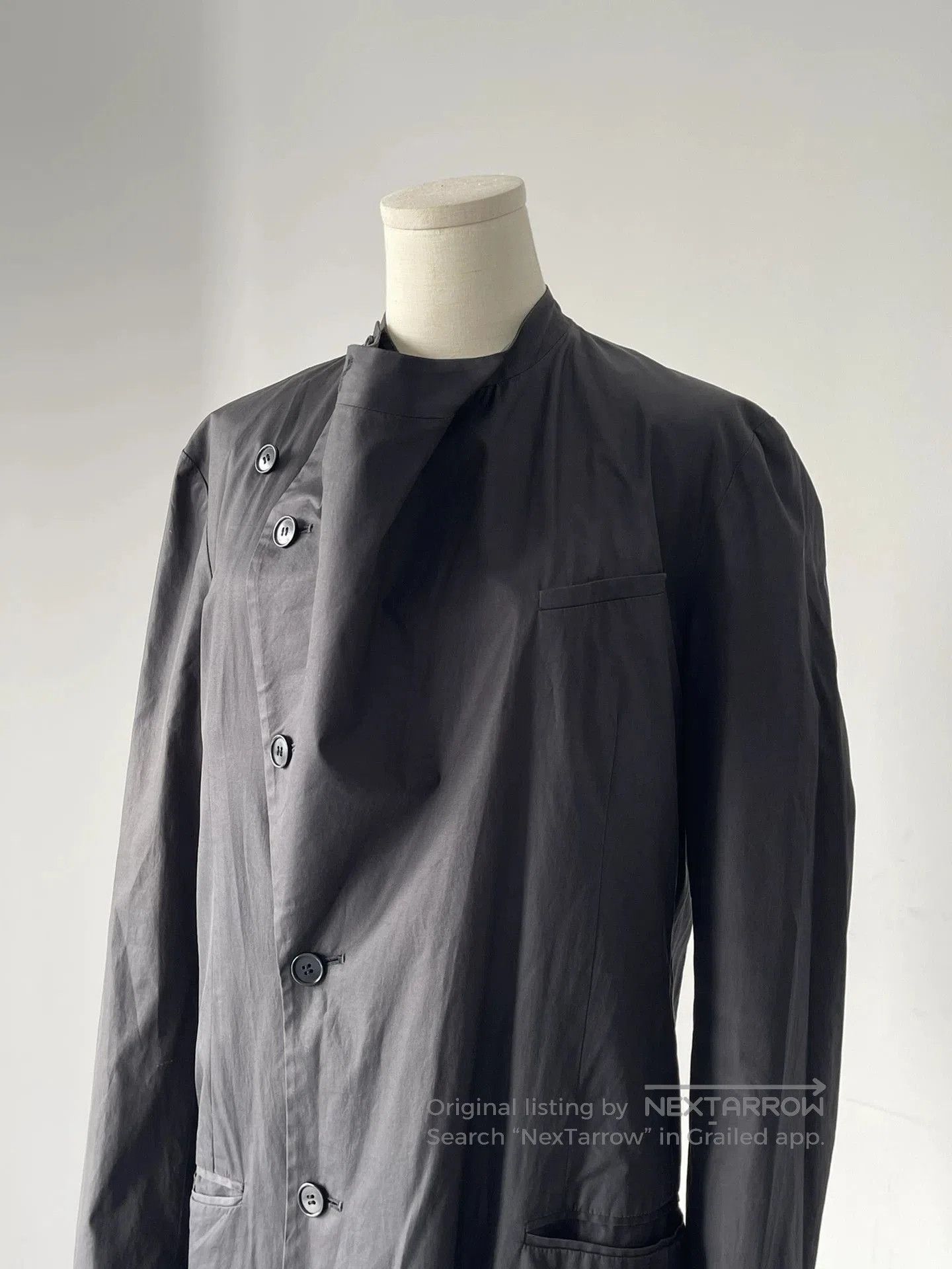Helmut Lang Helmut Lang Black Long Coat Trench. Size US S / EU 44-46 / 1 - 3 Thumbnail