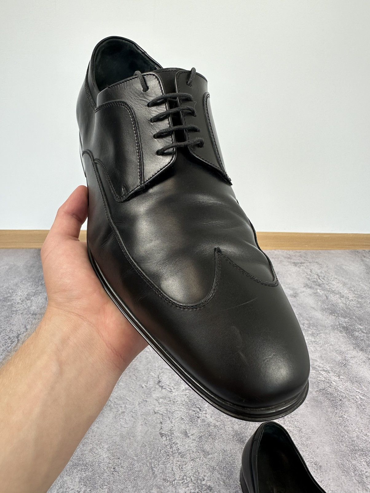 Salvatore Ferragamo Vintage Salvatore Ferragamo Luxury Rare Leather Formal Shoes Size US 10.5 / EU 43-44 - 7 Thumbnail