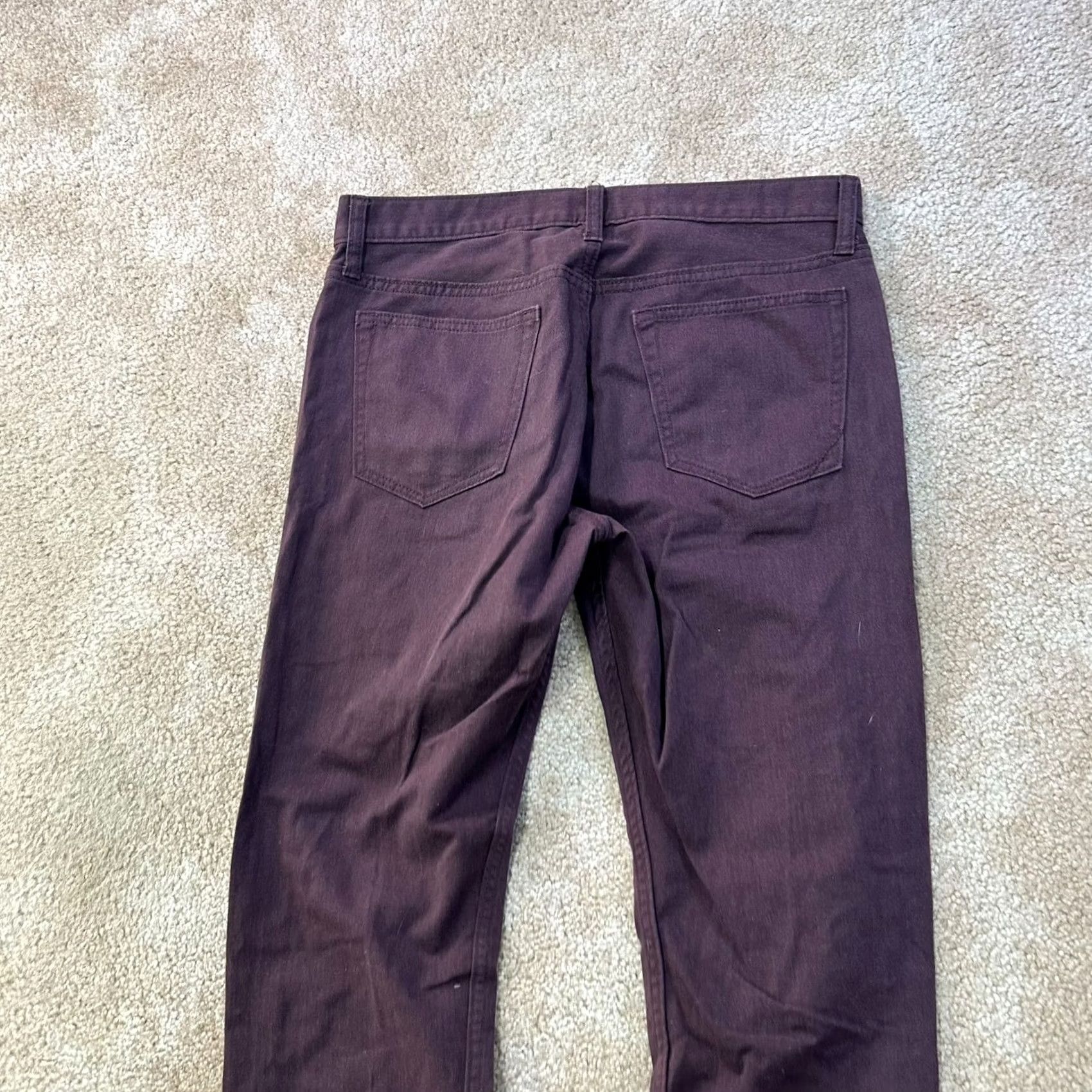 Banana Republic Banana Republic Jeans Mens Slim 31x32 Red Burgundy Denim Stretch 5-Pocket Straight Size US 31 - 7 Thumbnail