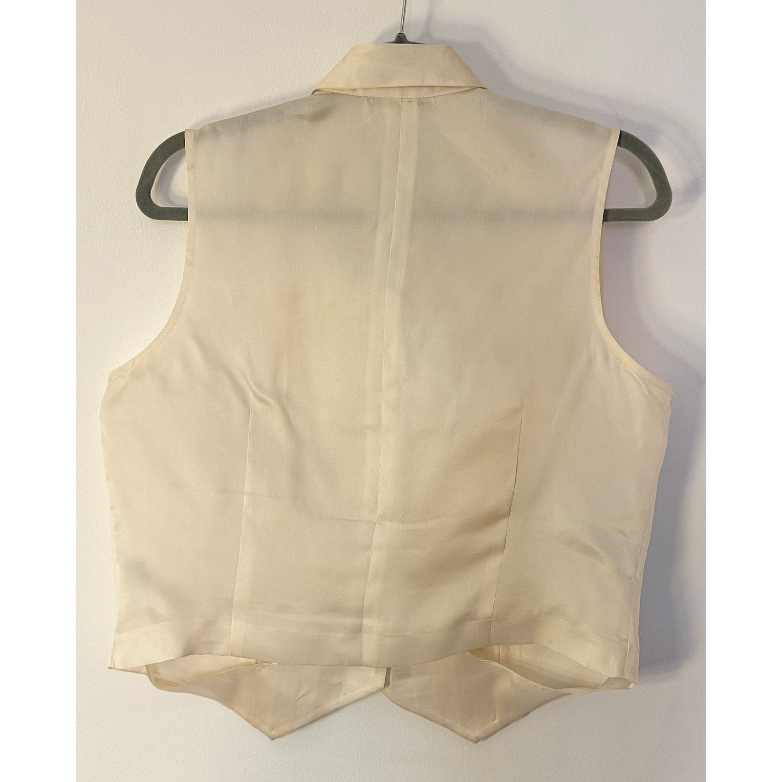 Burberry Burberry Women's Off-White Silk Tuxedo Vest Size XL / US 12-14 / IT 48-50 - 2 Thumbnail