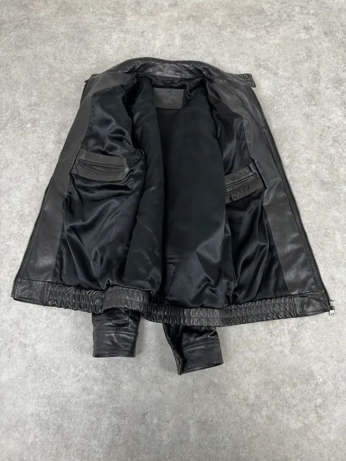 Dolce & Gabbana 2000s Dolce & Gabbana Biker Black Leather Jacket Size US M / EU 48-50 / 2 - 7 Thumbnail