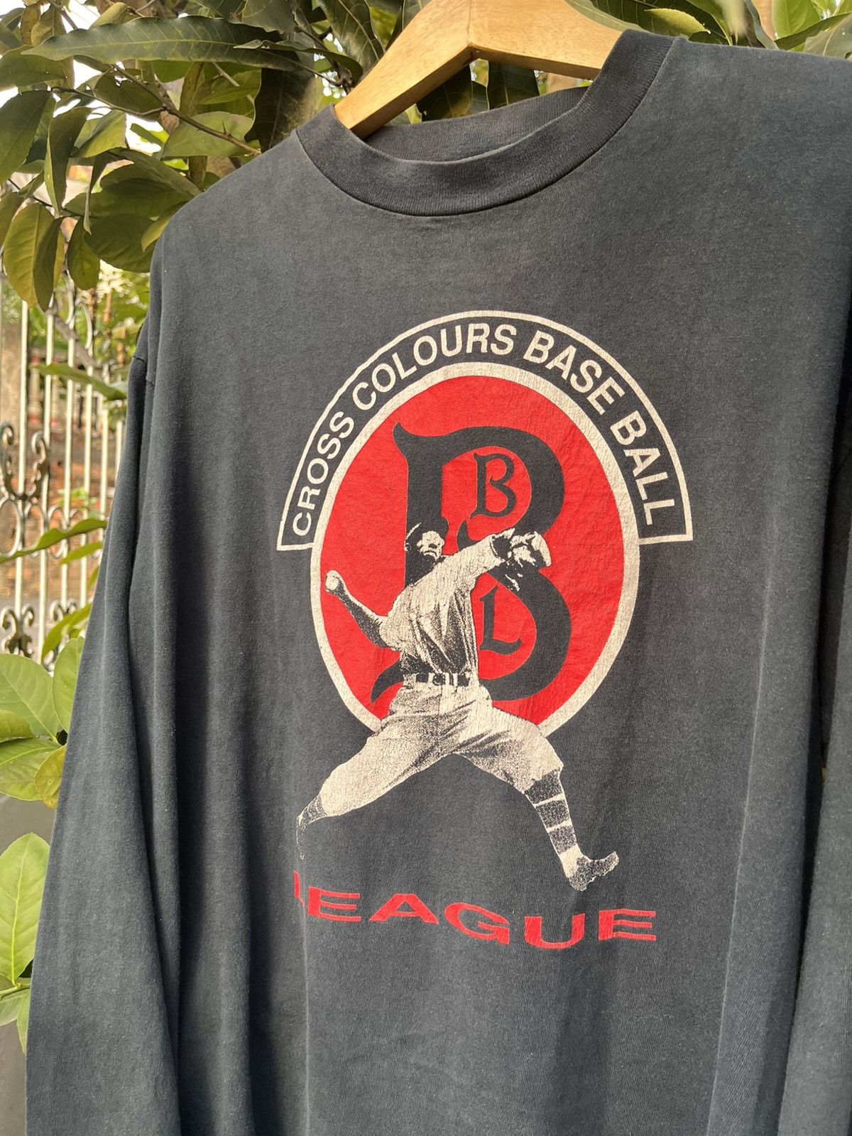 Cross Colours Vintage 90s Cross Colours Base Ball League Longsleeve Tshirt Size US XL / EU 56 / 4 - 3 Thumbnail