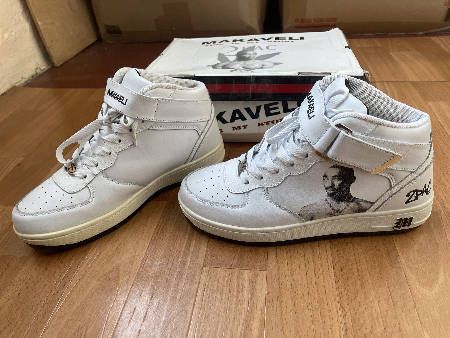 Makaveli MAKAVELI Branded sneakers, 2Pac shoes, Hi Top vintage US 9 Size US 9 / EU 42 - 3 Thumbnail
