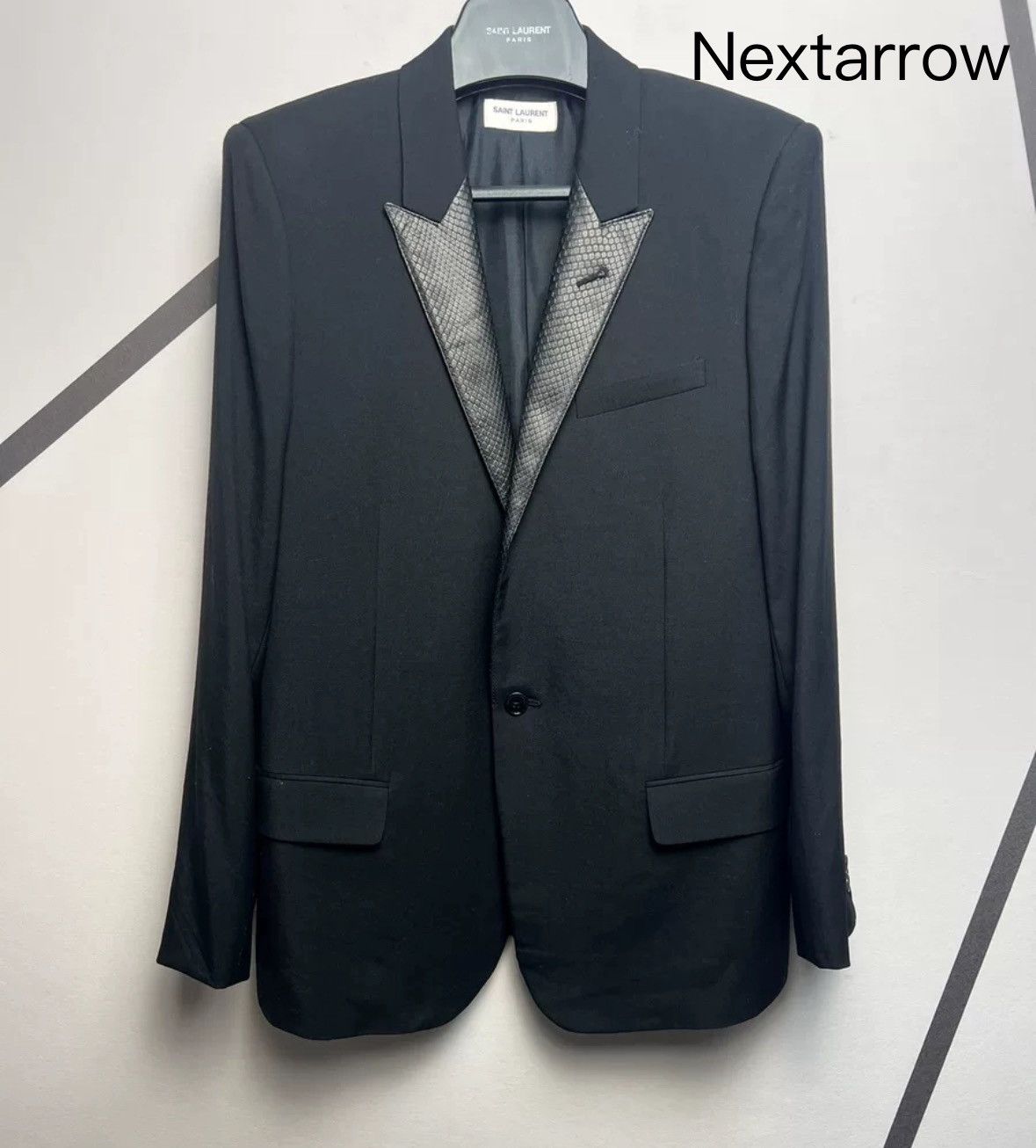 Saint Laurent Paris × Yves Saint Laurent Saint Laurent SLP authentic 14 skin sword collar suit Size US L / EU 52-54 / 3 - 1 Thumbnail