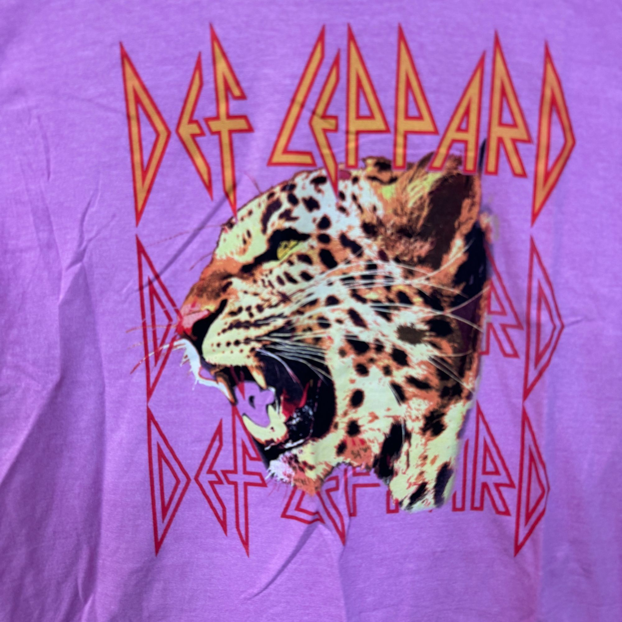 Band Tees × Def Leppard Def Leppard Animal Realistic Leopard Heavy Metal Band Tee M Size US M / EU 48-50 / 2 - 2 Thumbnail