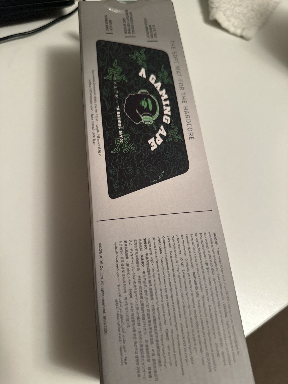 Bape Razer X A Bathing Ape Goliathus Soft Gaming Mat Size ONE SIZE - 4 Thumbnail