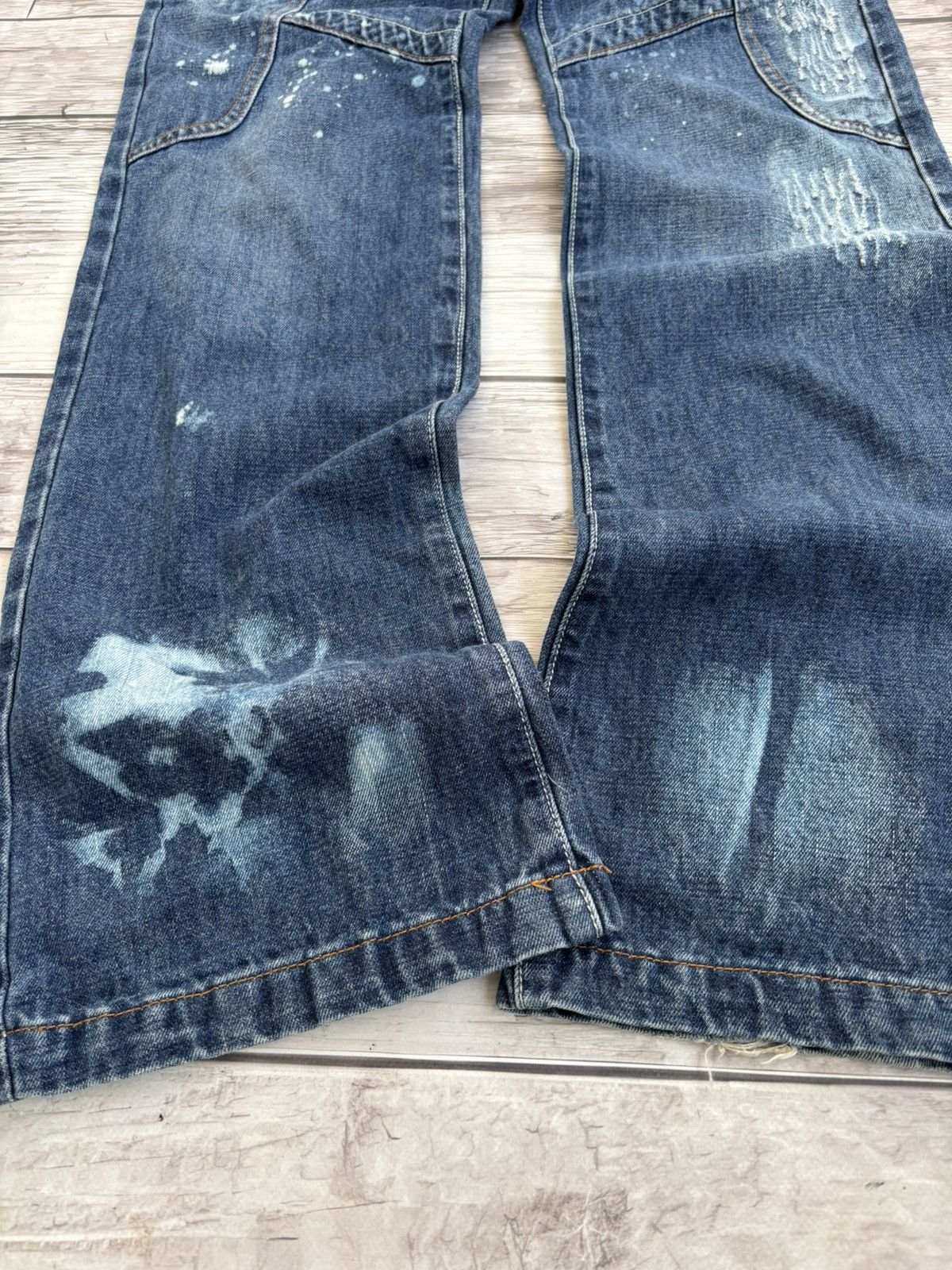 If Six Was Nine × Japanese Brand × Vintage Vintage Rick Owens Junya Watanabe Style Washed Jeans Size US 32 / EU 48 - 5 Thumbnail